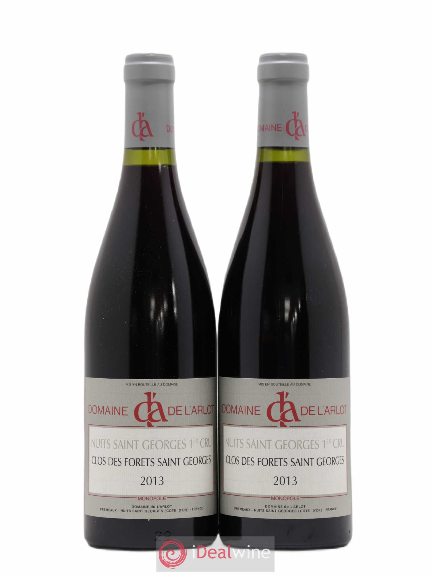 Nuits-Saint-Georges 1er Cru Clos des Forêts Saint-Georges Domaine de l'Arlot 2013 - Lot de 2 bouteilles - 0