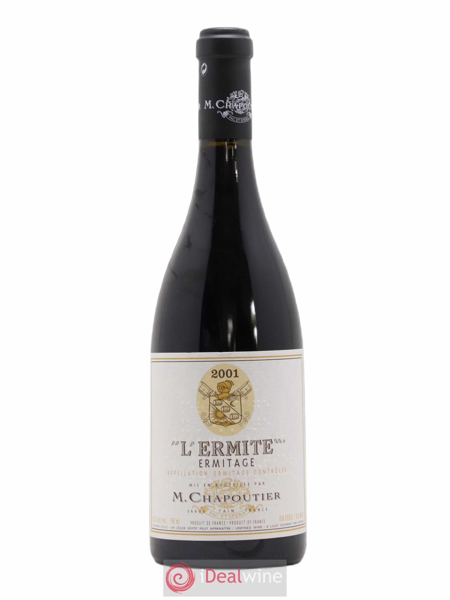 Hermitage Ermitage l'Ermite Chapoutier 2001 - Lot de 1 bouteille - 0