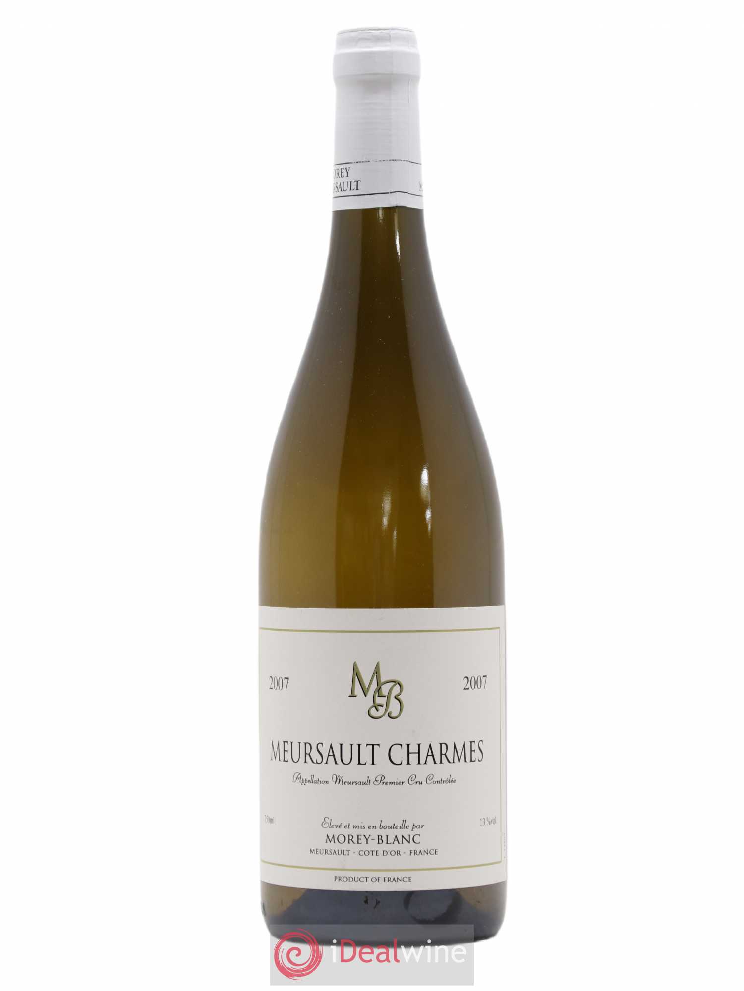 Meursault 1er Cru Charmes Morey-Blanc 2007 - Lot de 1 bouteille - 0