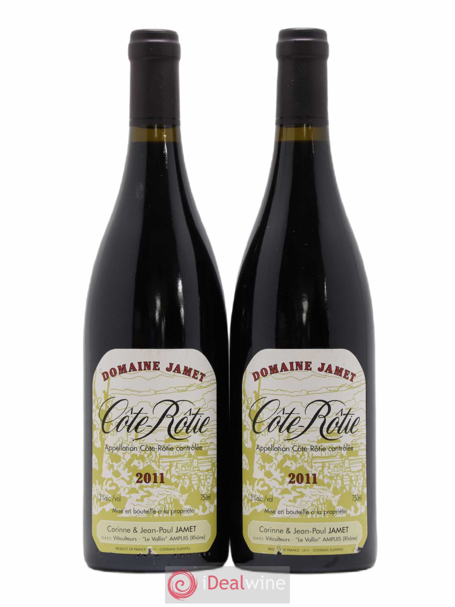 Côte-Rôtie Jamet (Domaine) 2011 - Lot de 2 bouteilles - 0