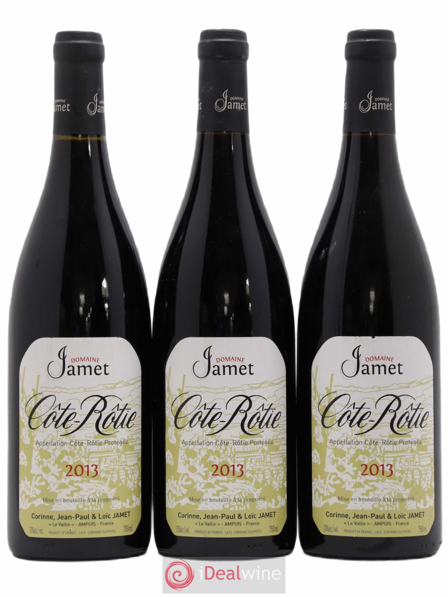 Côte-Rôtie Jamet (Domaine) 2013 - Lot de 3 bouteilles - 0
