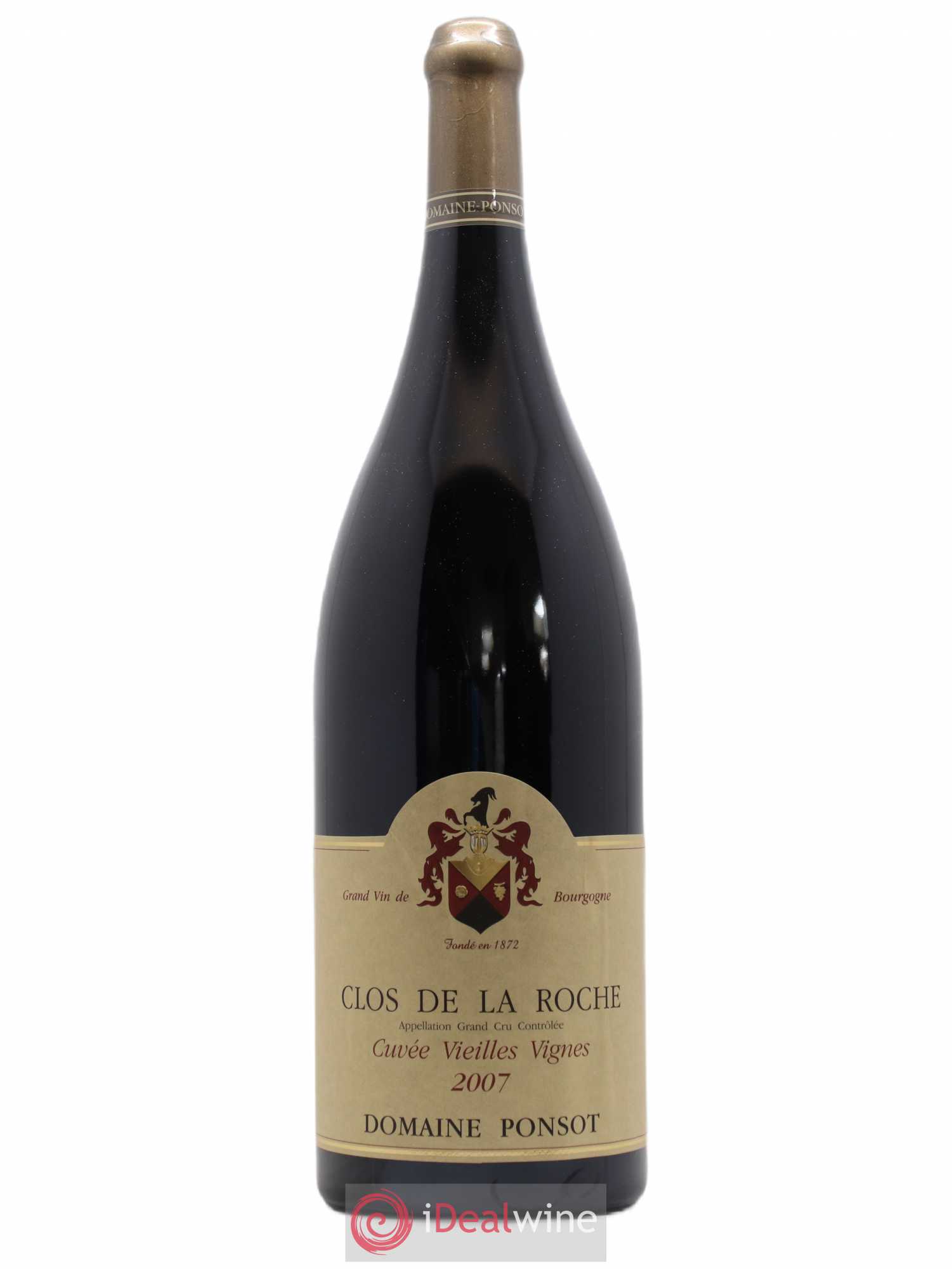 Clos de la Roche Grand Cru Vieilles Vignes Ponsot (Domaine) 2007 - Lot de 1 double magnum - 0