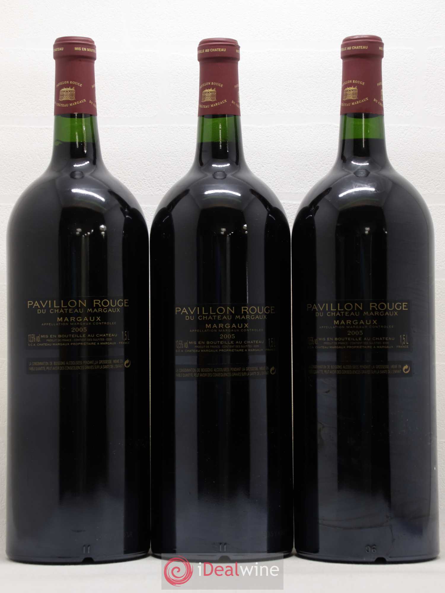 Pavillon Rouge du Château Margaux Second Vin 2005 - Lot de 3 magnums - 1