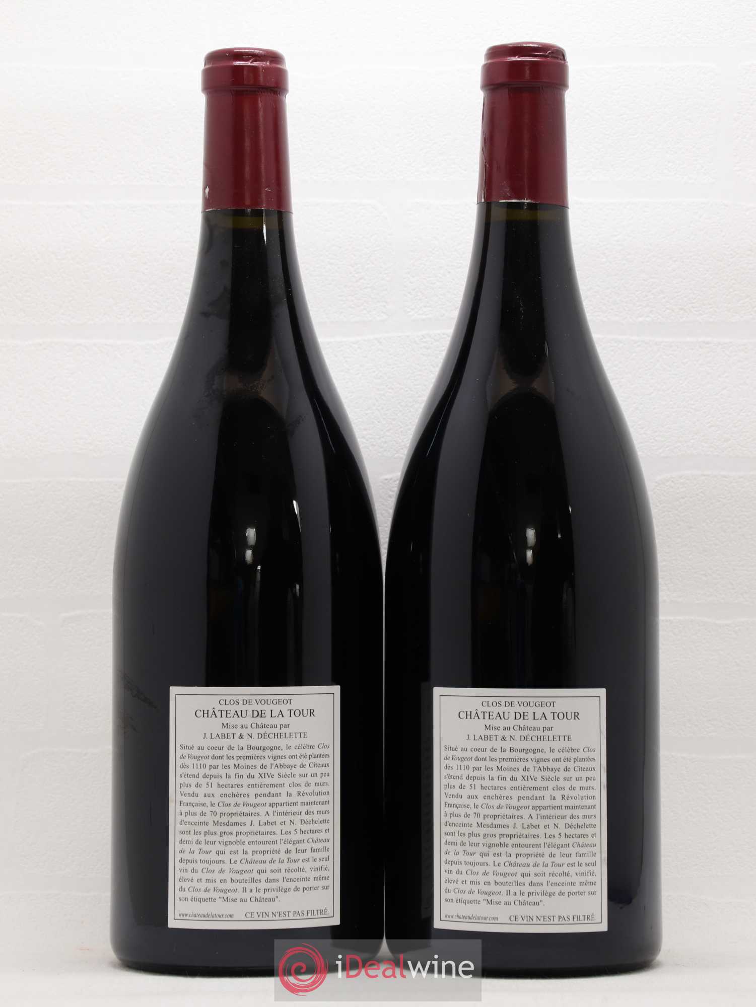 Clos de Vougeot Grand Cru Vieilles Vignes Château de La Tour 2005 - Lot de 2 magnums - 1