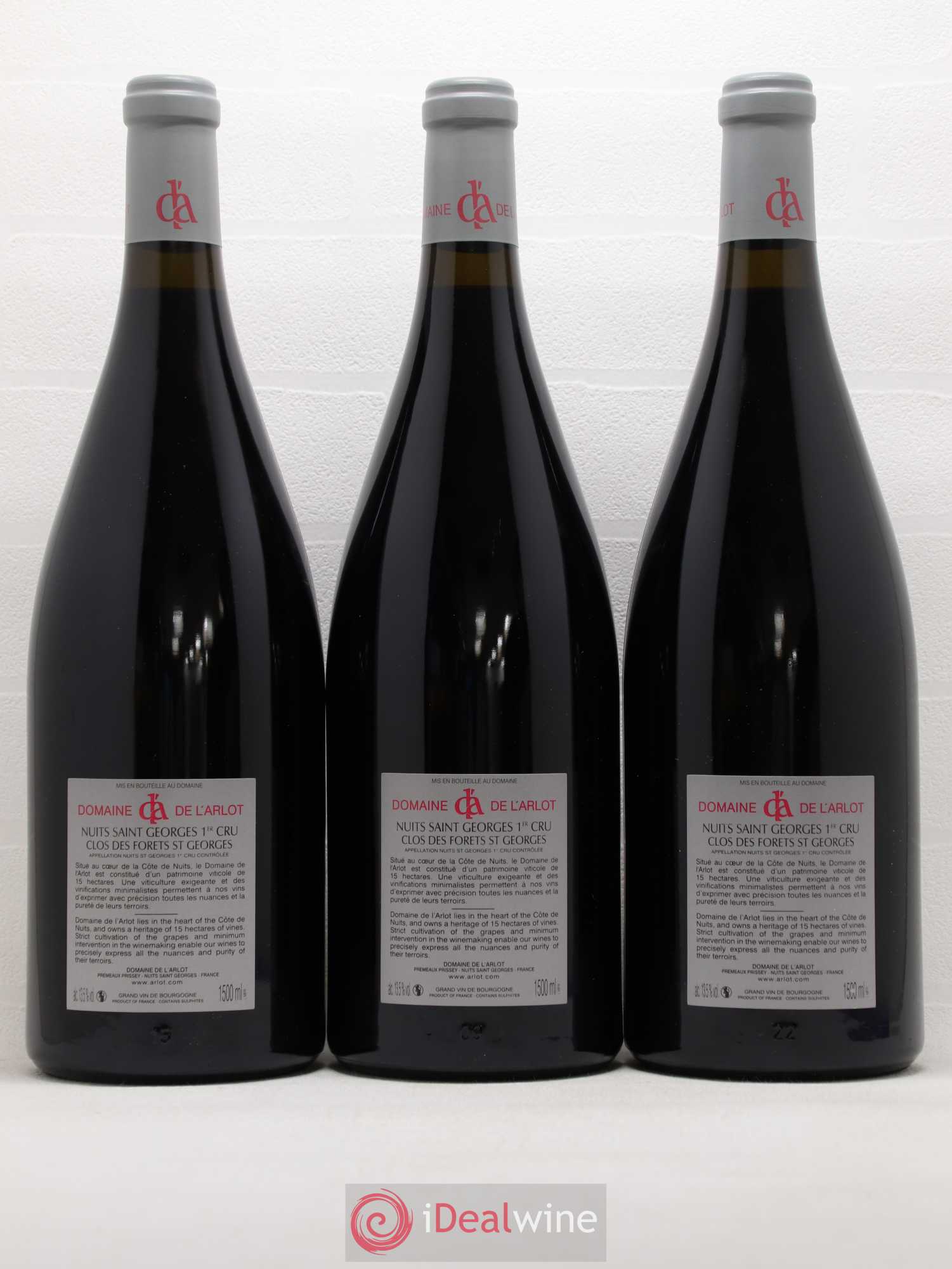 Nuits-Saint-Georges 1er Cru Clos des Forêts Saint-Georges Domaine de l'Arlot 2013 - Lot de 3 magnums - 1