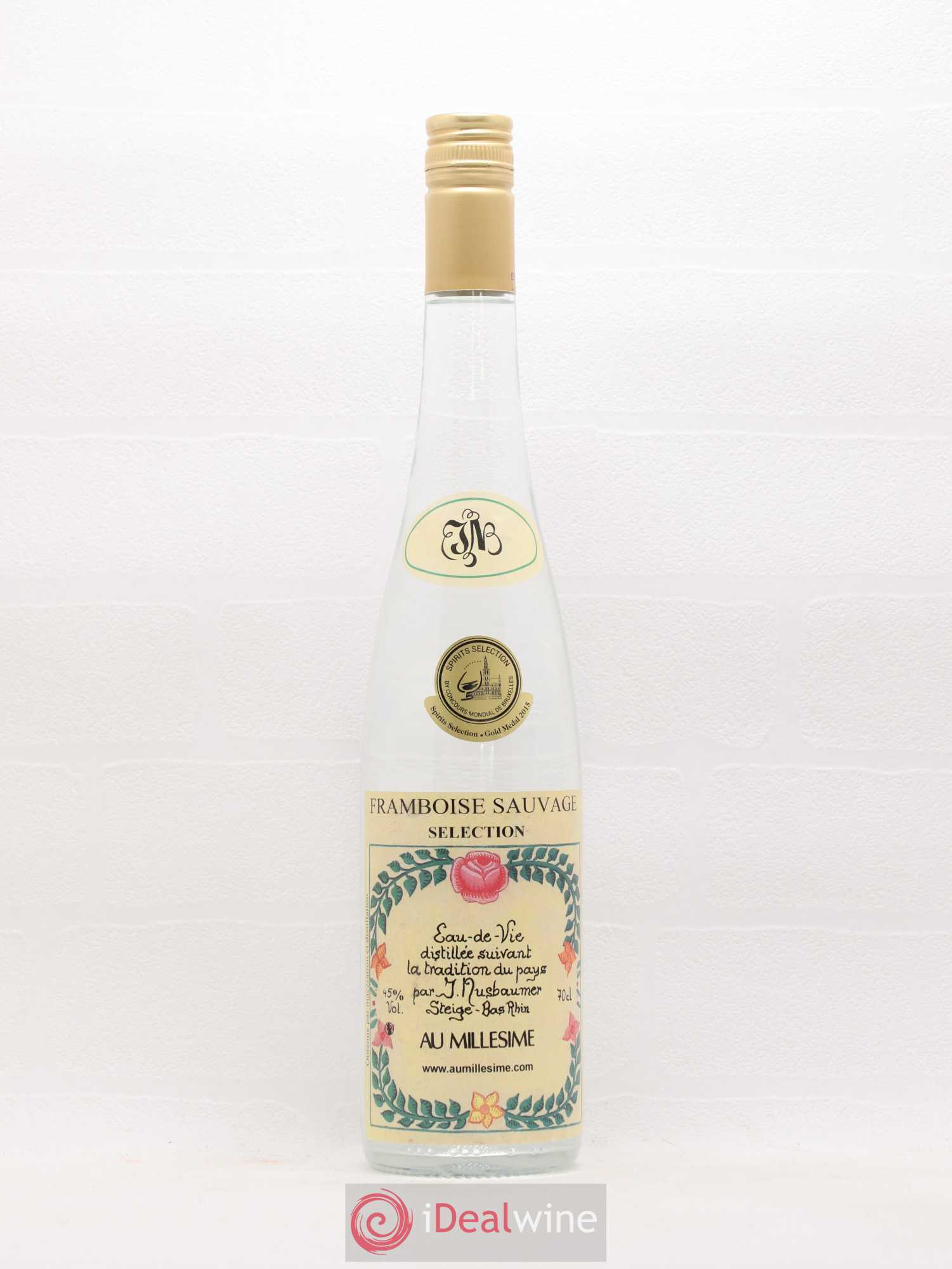 Alcool Eau de vie Framboise Sauvage Musbaumer - Lotto di 1 bottiglia - 1