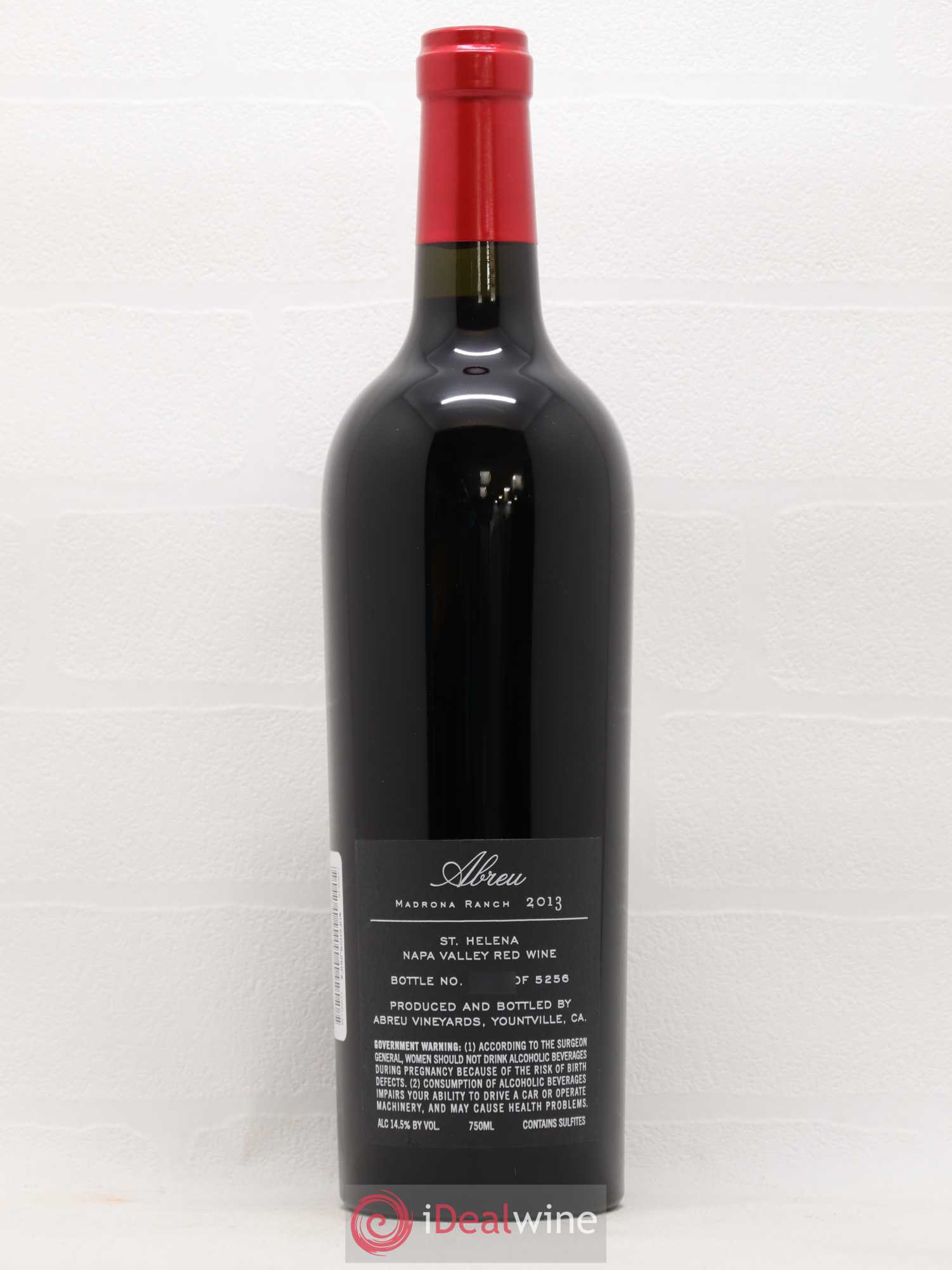 USA Napa Valley Abreu Madrona Ranch 2013 - Lot de 1 bouteille - 1