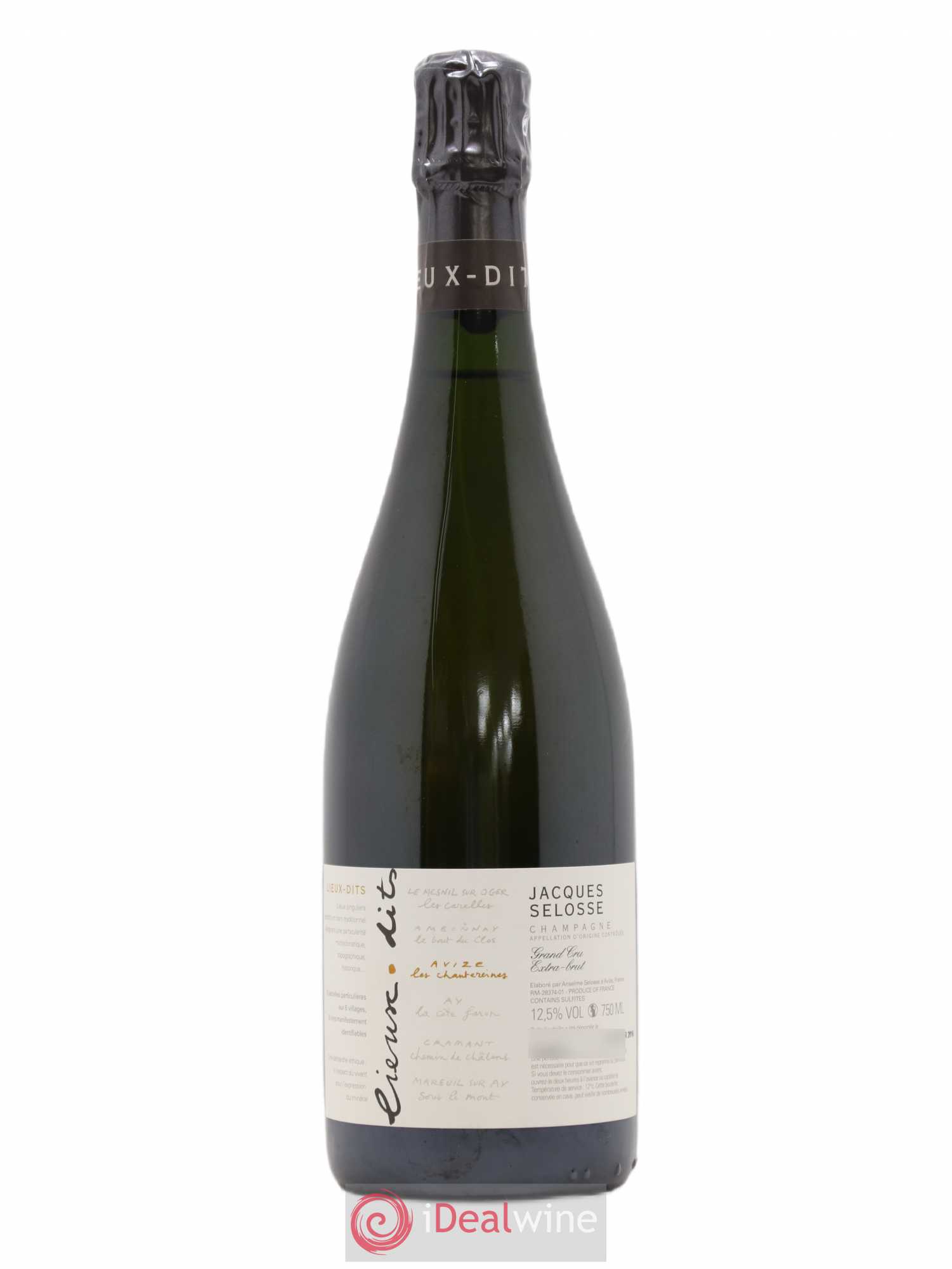 Avize Les Chantereines Grand Cru Extra-Brut Jacques Selosse - Lot de 1 bouteille - 0