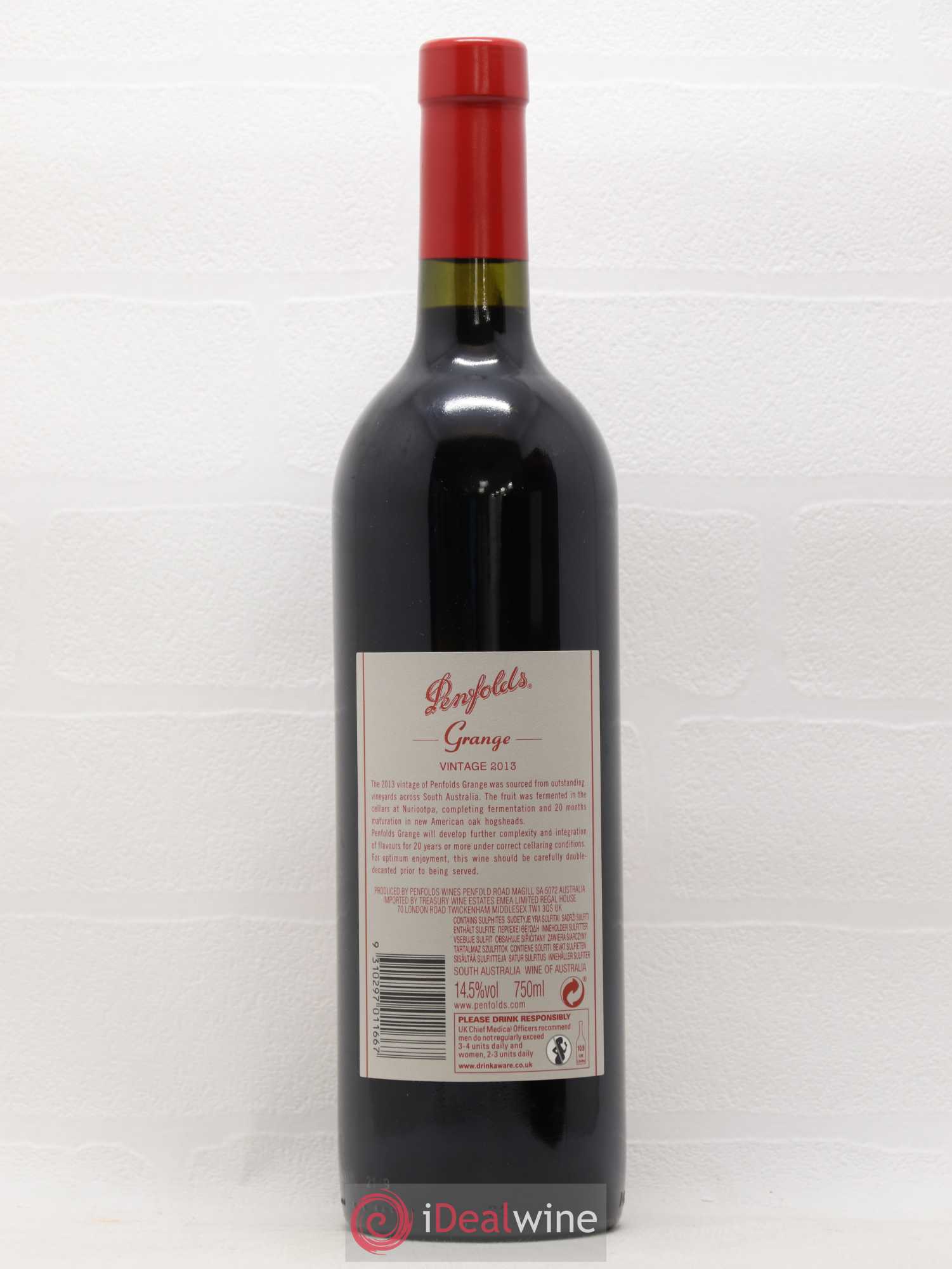 Australie Penfolds Grange Bin 95 2013 - Posten von 1 Flasche - 2