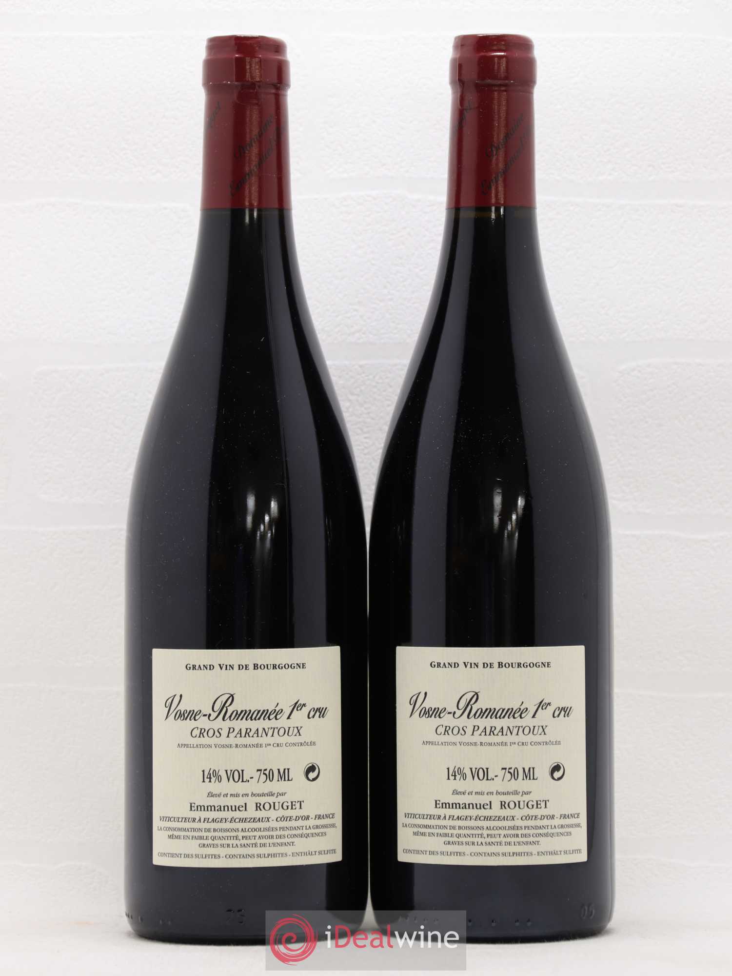 Vosne-Romanée 1er Cru Cros Parantoux Emmanuel Rouget 2016 - Lot de 2 bouteilles - 1
