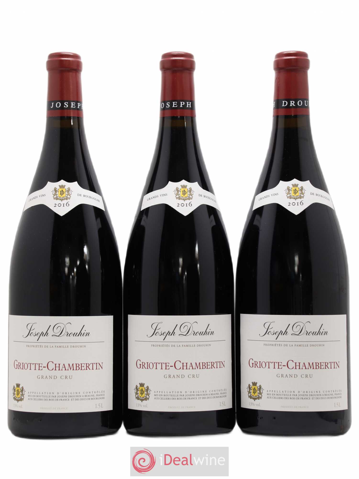 Griotte-Chambertin Grand Cru Joseph Drouhin 2016 - Lot de 3 magnums - 0