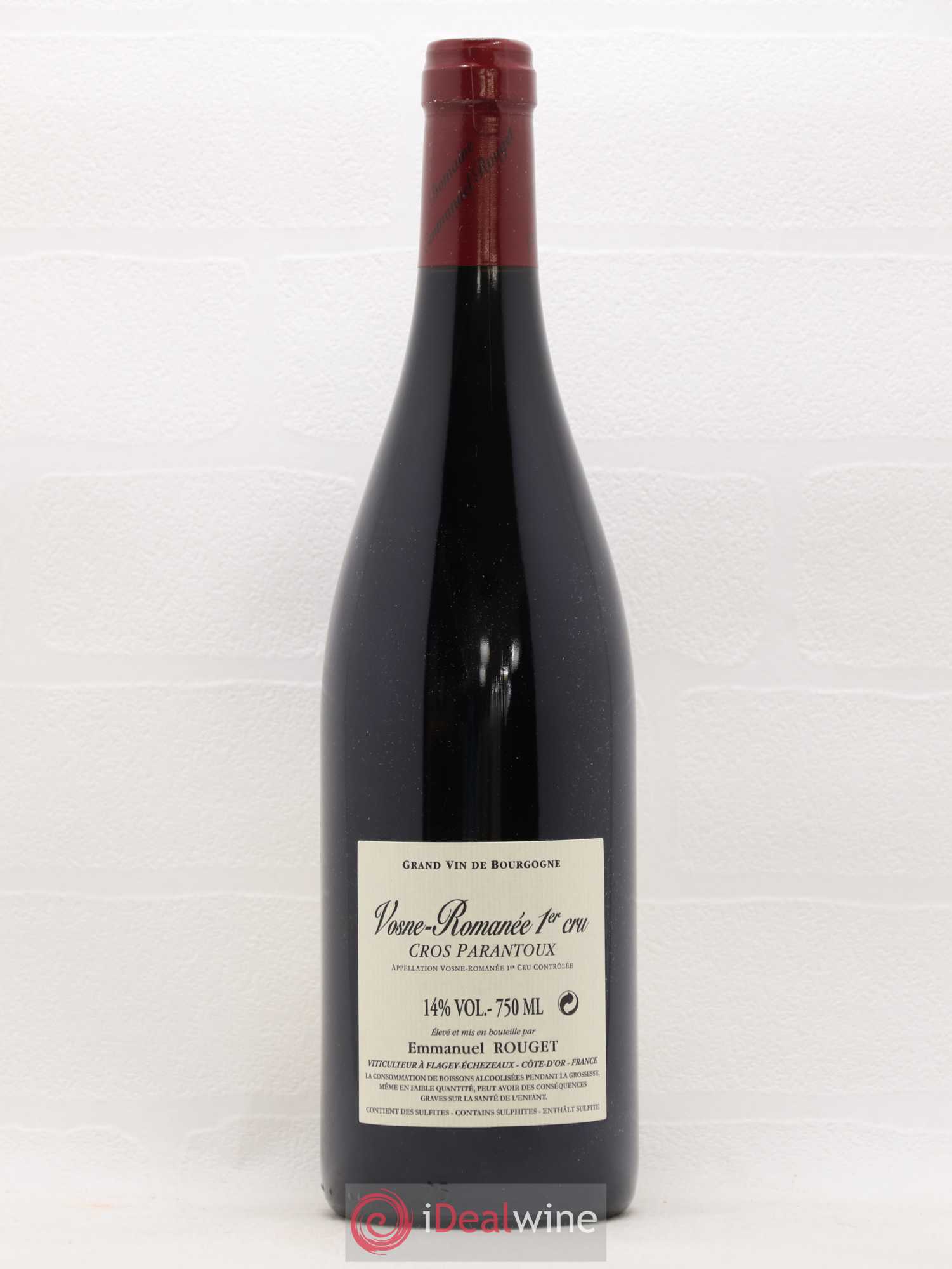 Vosne-Romanée 1er Cru Cros Parantoux Emmanuel Rouget 2016 - Lot de 1 bouteille - 1