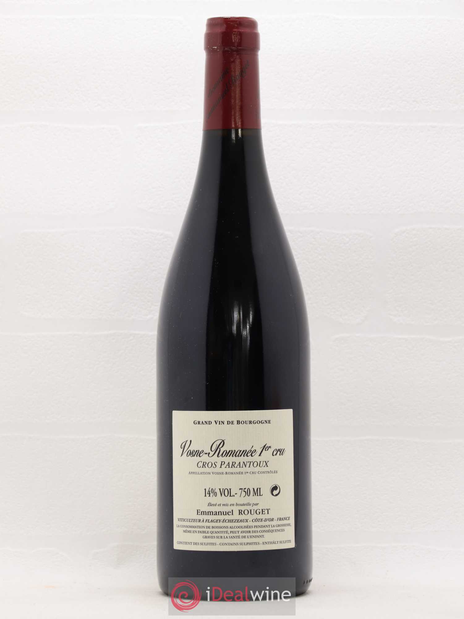 Vosne-Romanée 1er Cru Cros Parantoux Emmanuel Rouget 2016 - Lot de 1 bouteille - 1