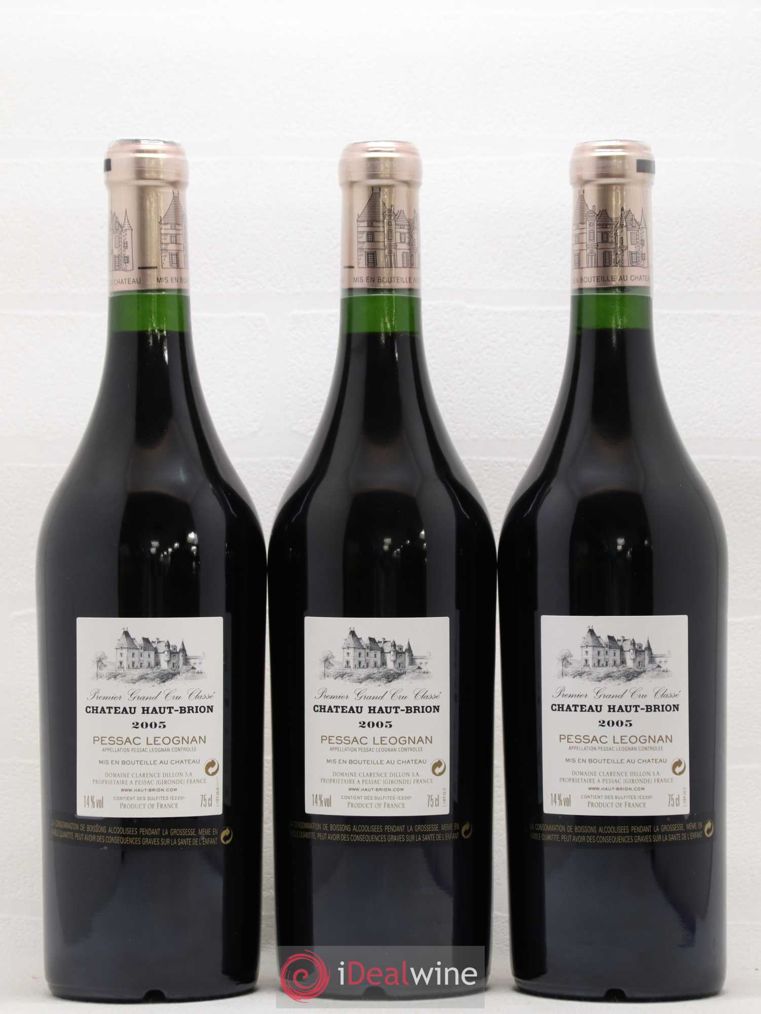 Château Haut Brion 1er Grand Cru Classé 2005 - Lot de 6 bouteilles - 2