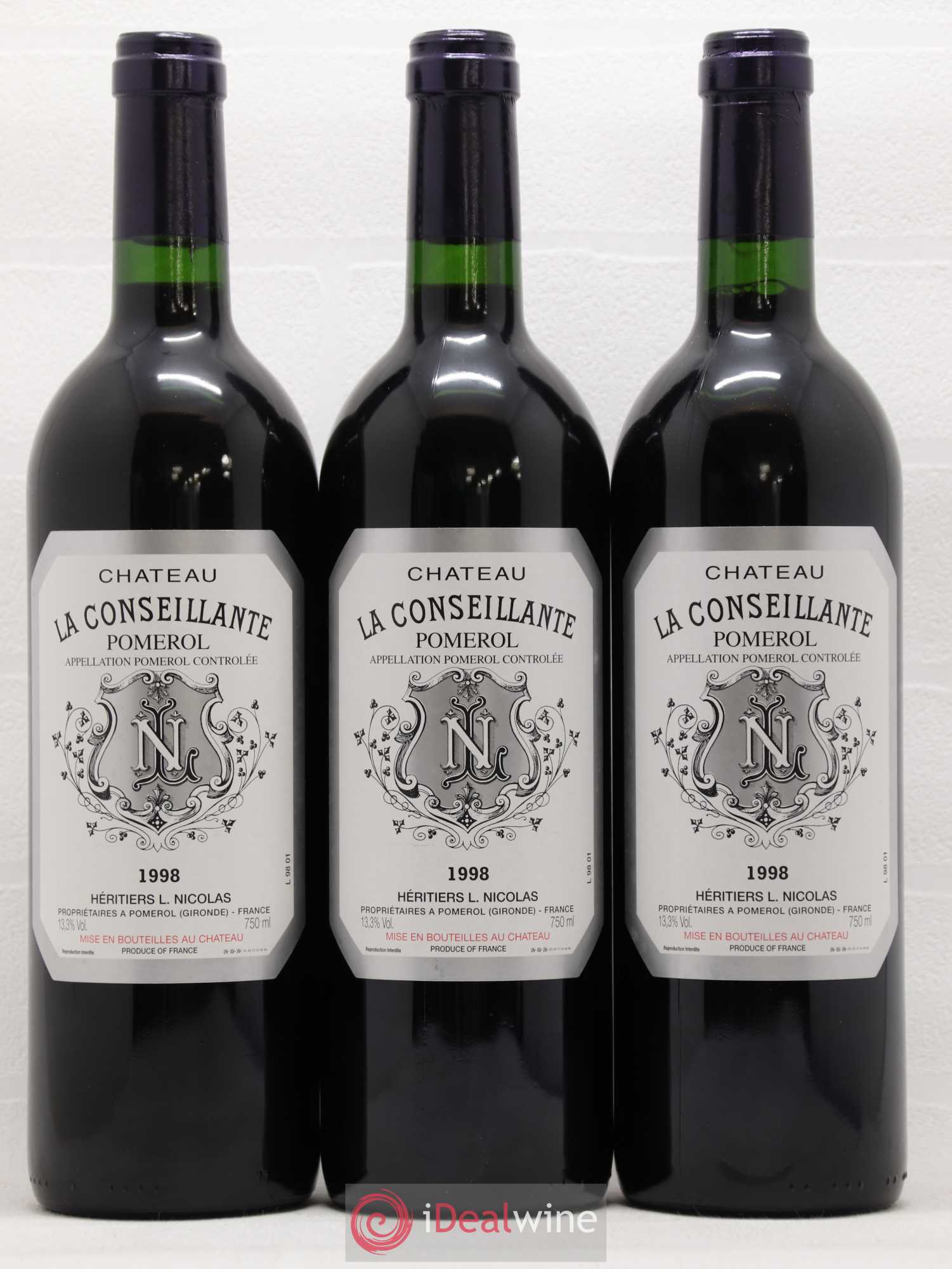 Château la Conseillante 1998 - Lot de 6 bouteilles - 1