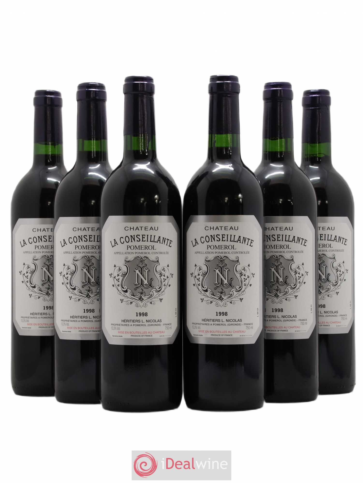 Château la Conseillante 1998 - Lot de 6 bouteilles - 0