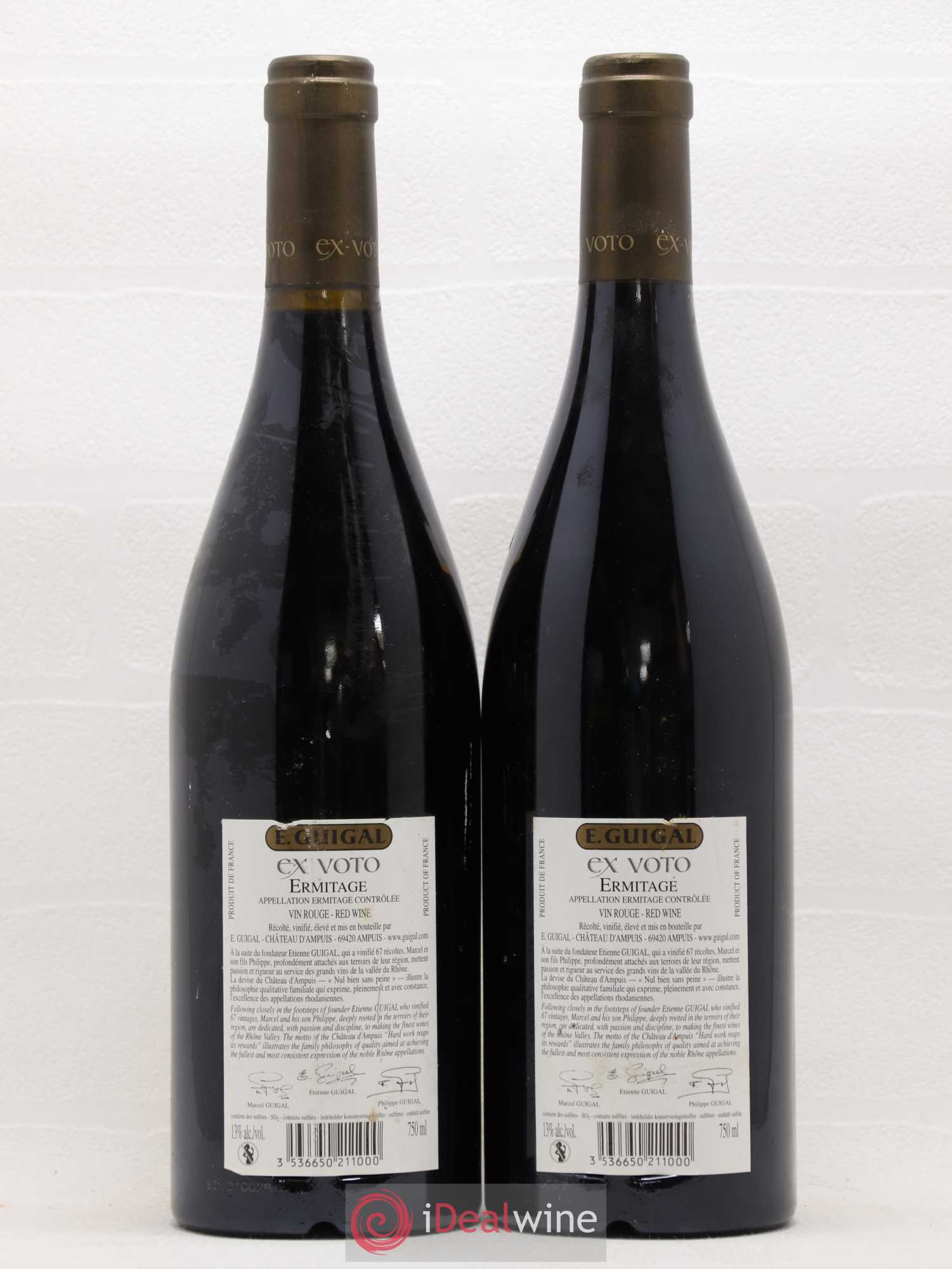 Ermitage Ex Voto Guigal 2006 - Lot de 2 bouteilles - 1