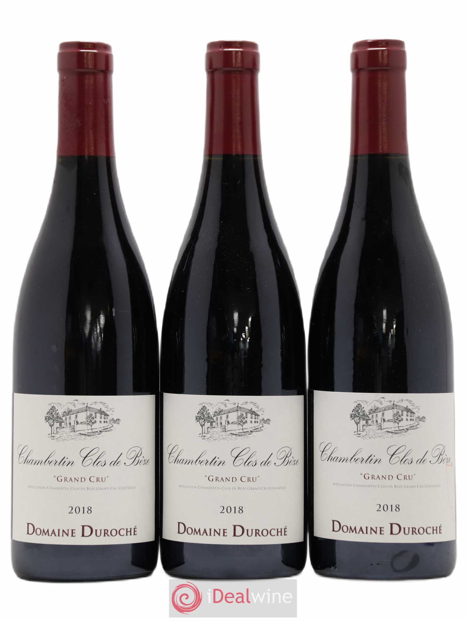 Chambertin Clos de Bèze Grand Cru Domaine Duroché 2018 - Lot de 3 bouteilles - 0