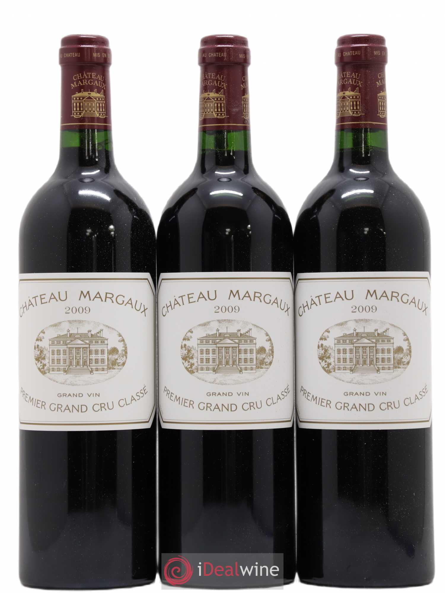 Château Margaux 1er Grand Cru Classé 2009 - Lot de 3 bouteilles - 0
