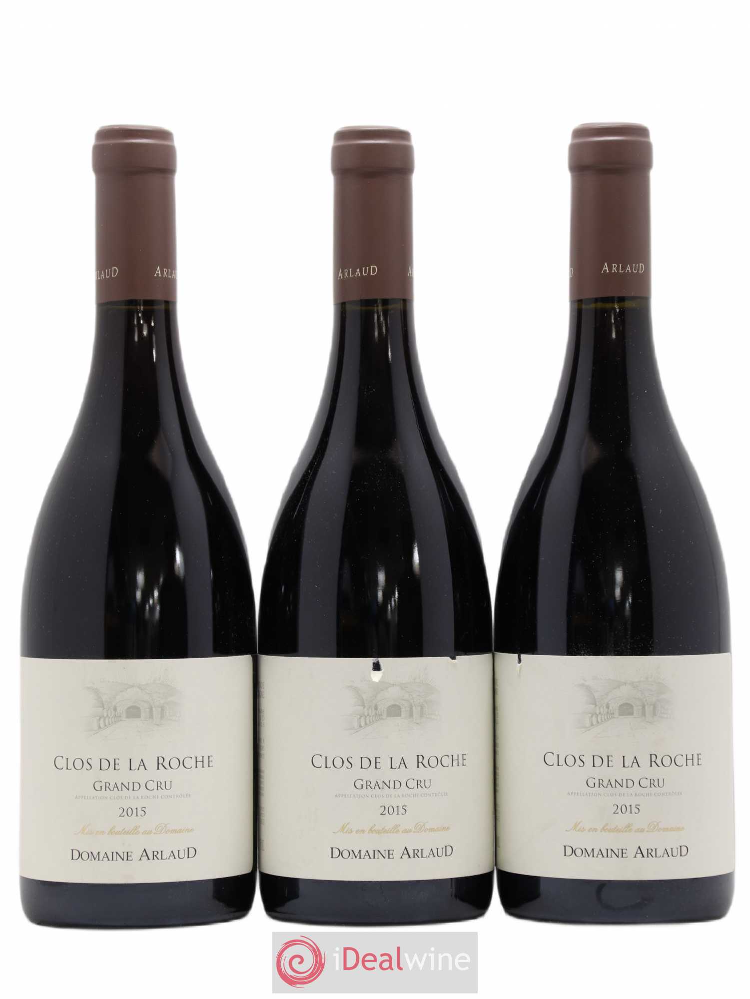 Clos de la Roche Grand Cru Arlaud 2015 - Lot de 3 bouteilles - 0