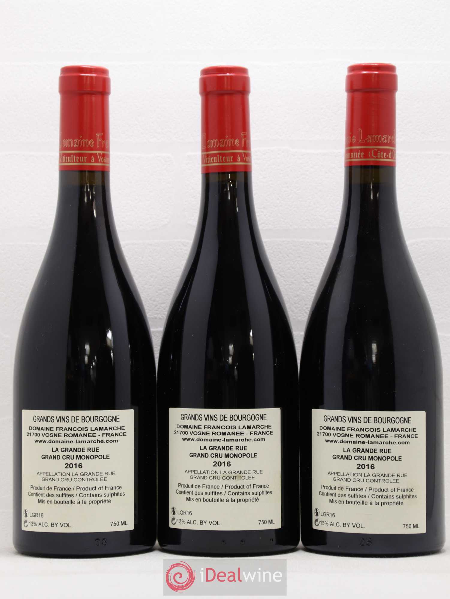 La Grande Rue Grand Cru Lamarche (Domaine) 2016 - Lot de 6 bouteilles - 2