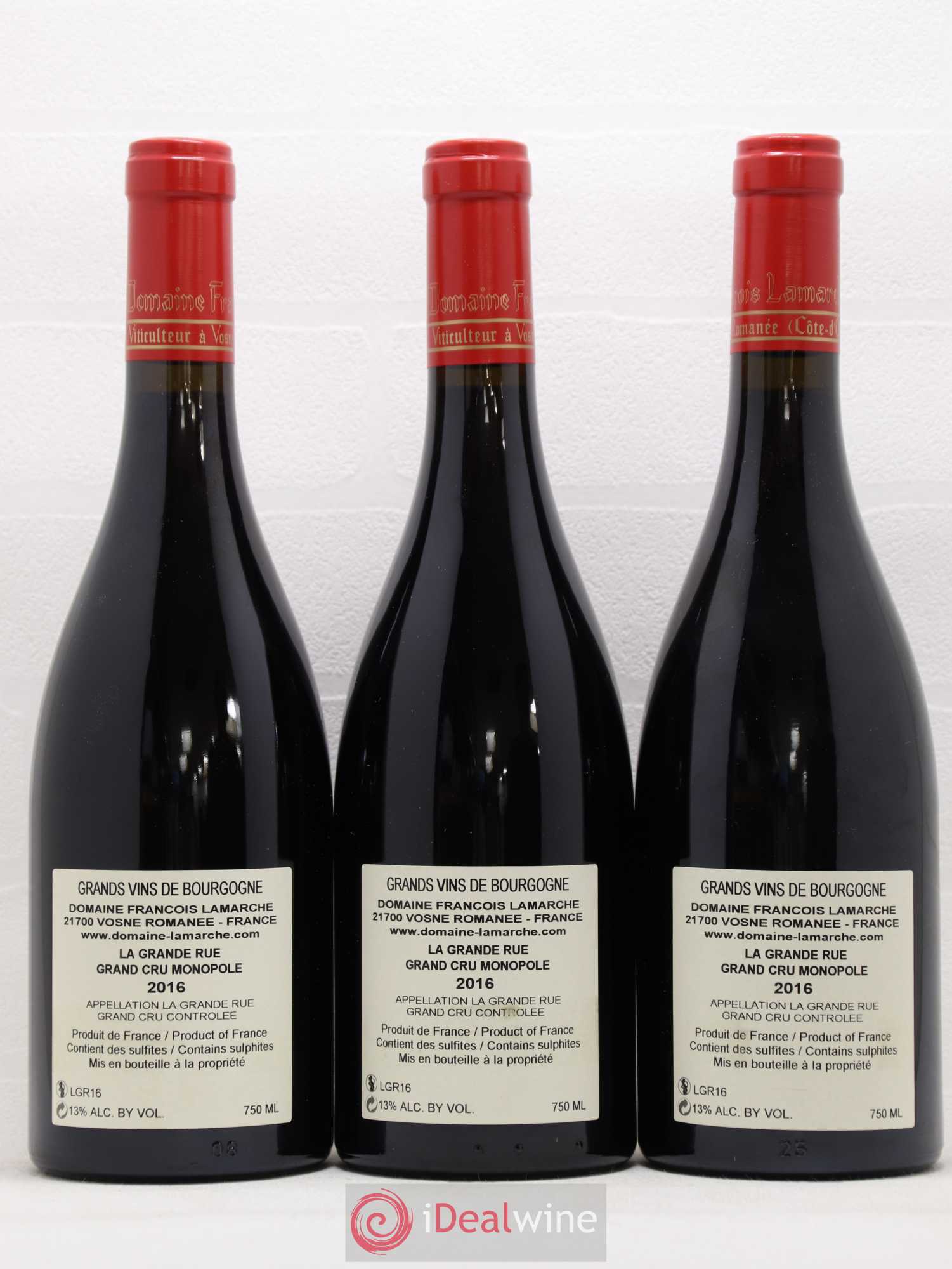 La Grande Rue Grand Cru Lamarche (Domaine) 2016 - Lot de 6 bouteilles - 4