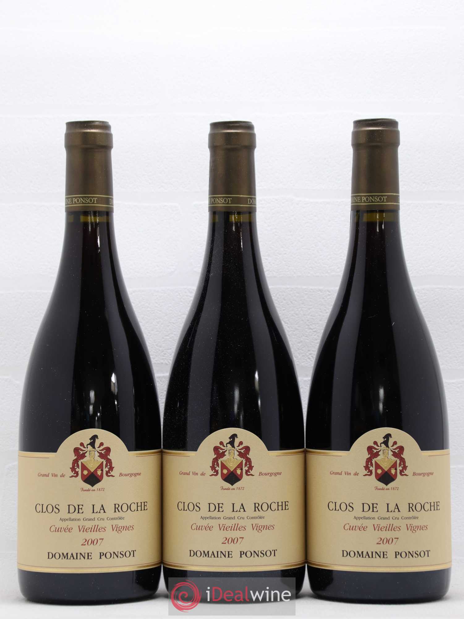 Clos de la Roche Grand Cru Vieilles Vignes Ponsot (Domaine) 2007 - Lot de 6 bouteilles - 3