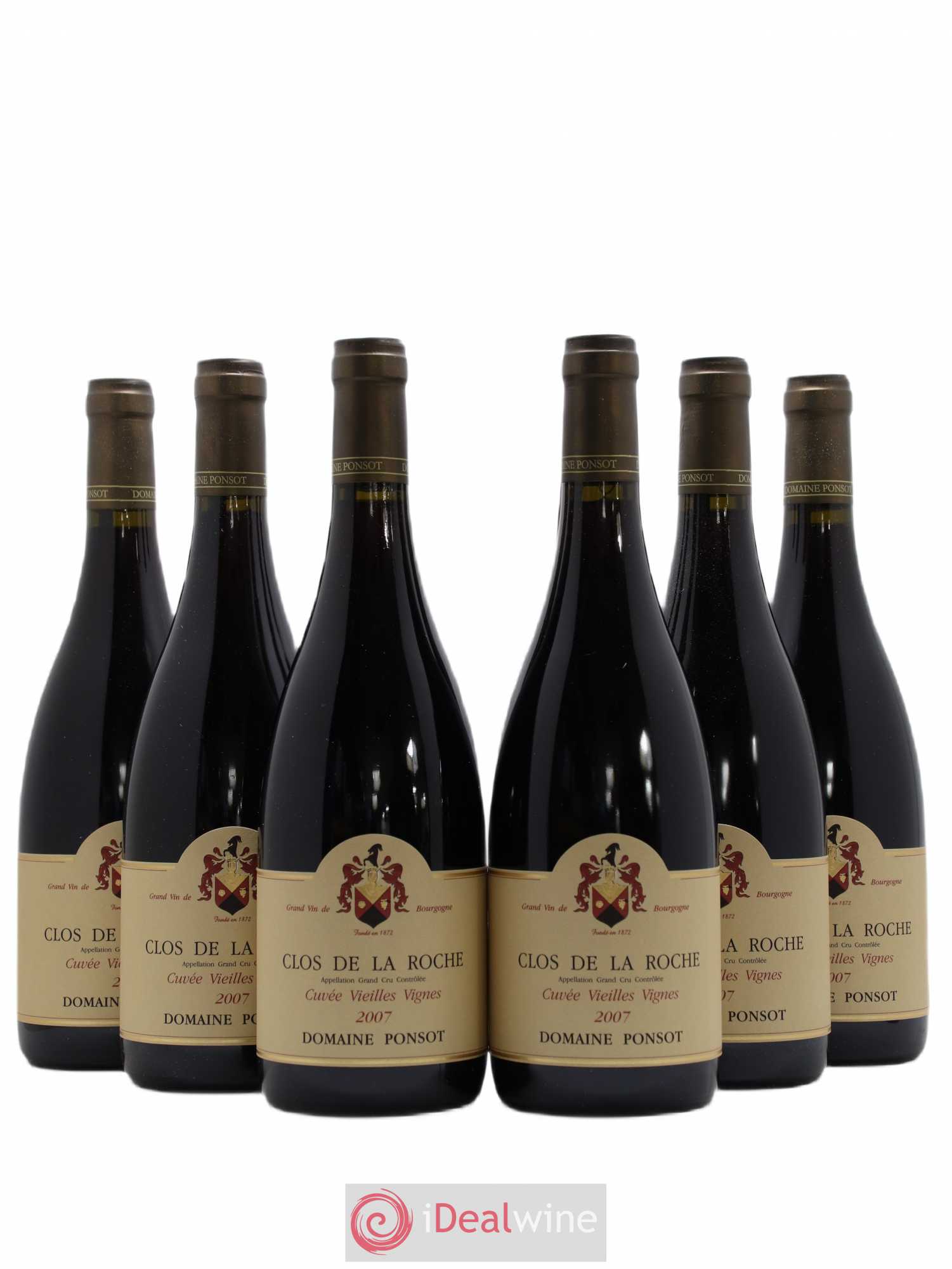 Clos de la Roche Grand Cru Vieilles Vignes Ponsot (Domaine) 2007 - Lot de 6 bouteilles - 0