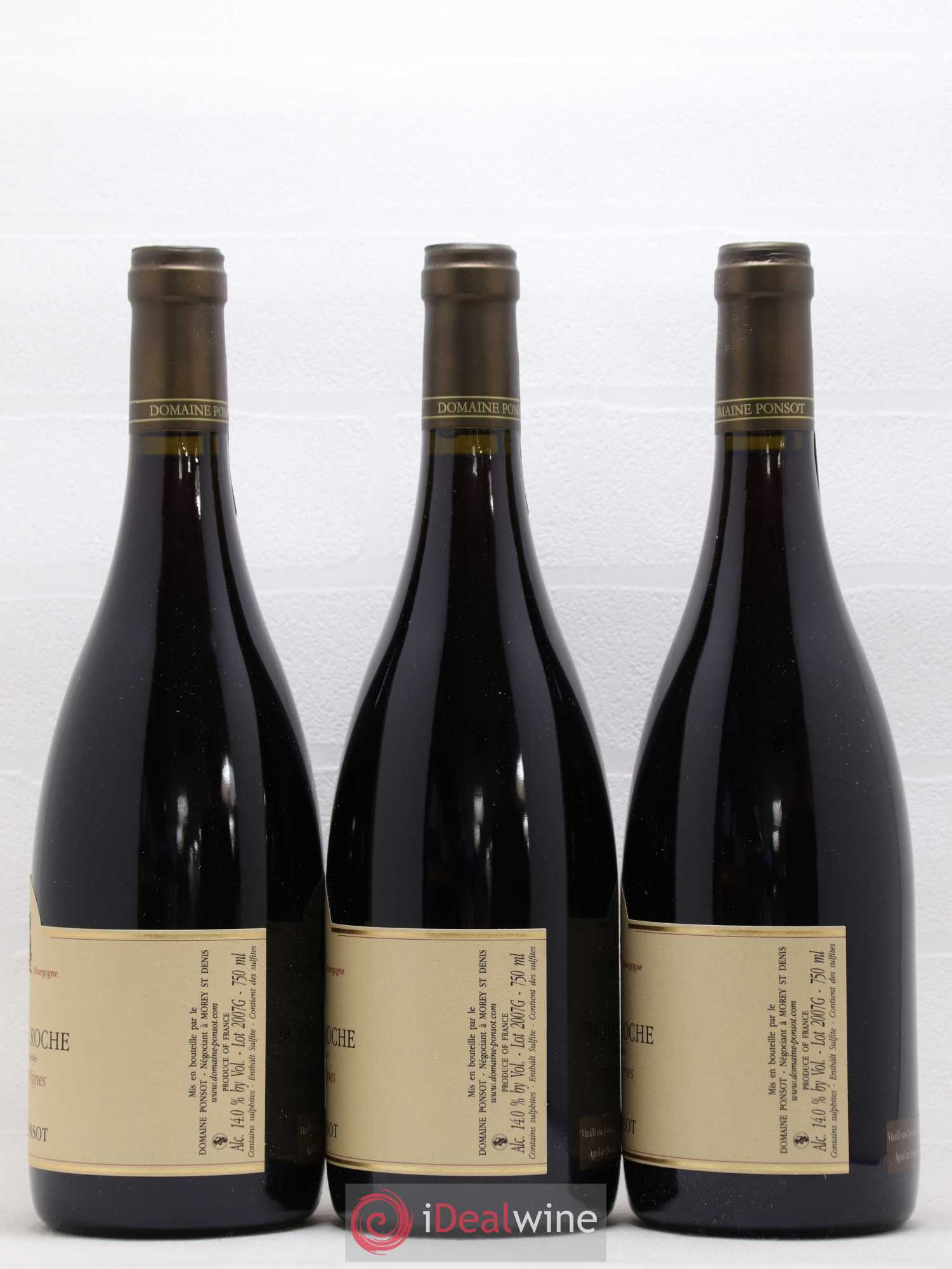 Clos de la Roche Grand Cru Vieilles Vignes Ponsot (Domaine) 2007 - Lot de 6 bouteilles - 2