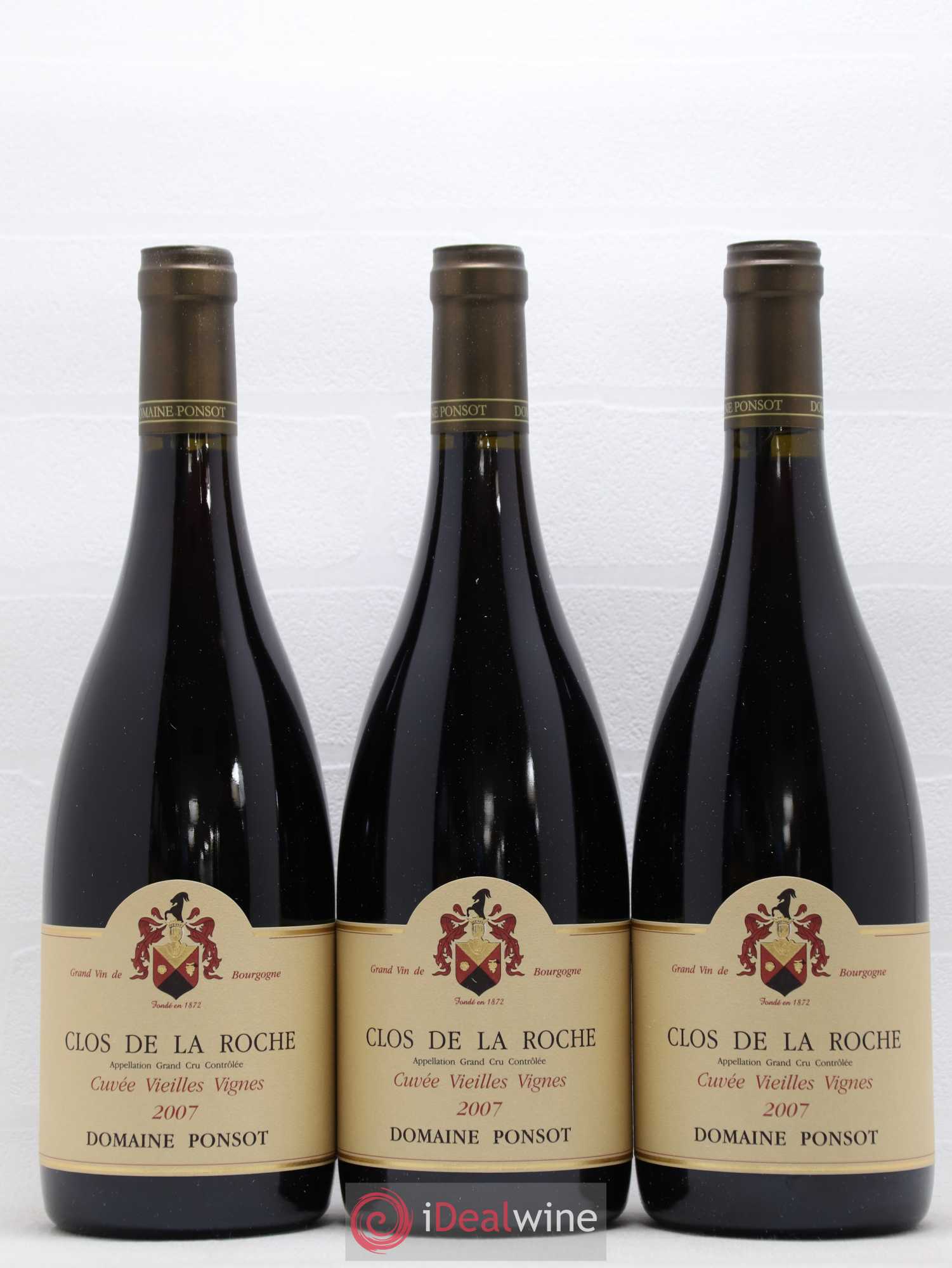 Clos de la Roche Grand Cru Vieilles Vignes Ponsot (Domaine) 2007 - Lot de 6 bouteilles - 3