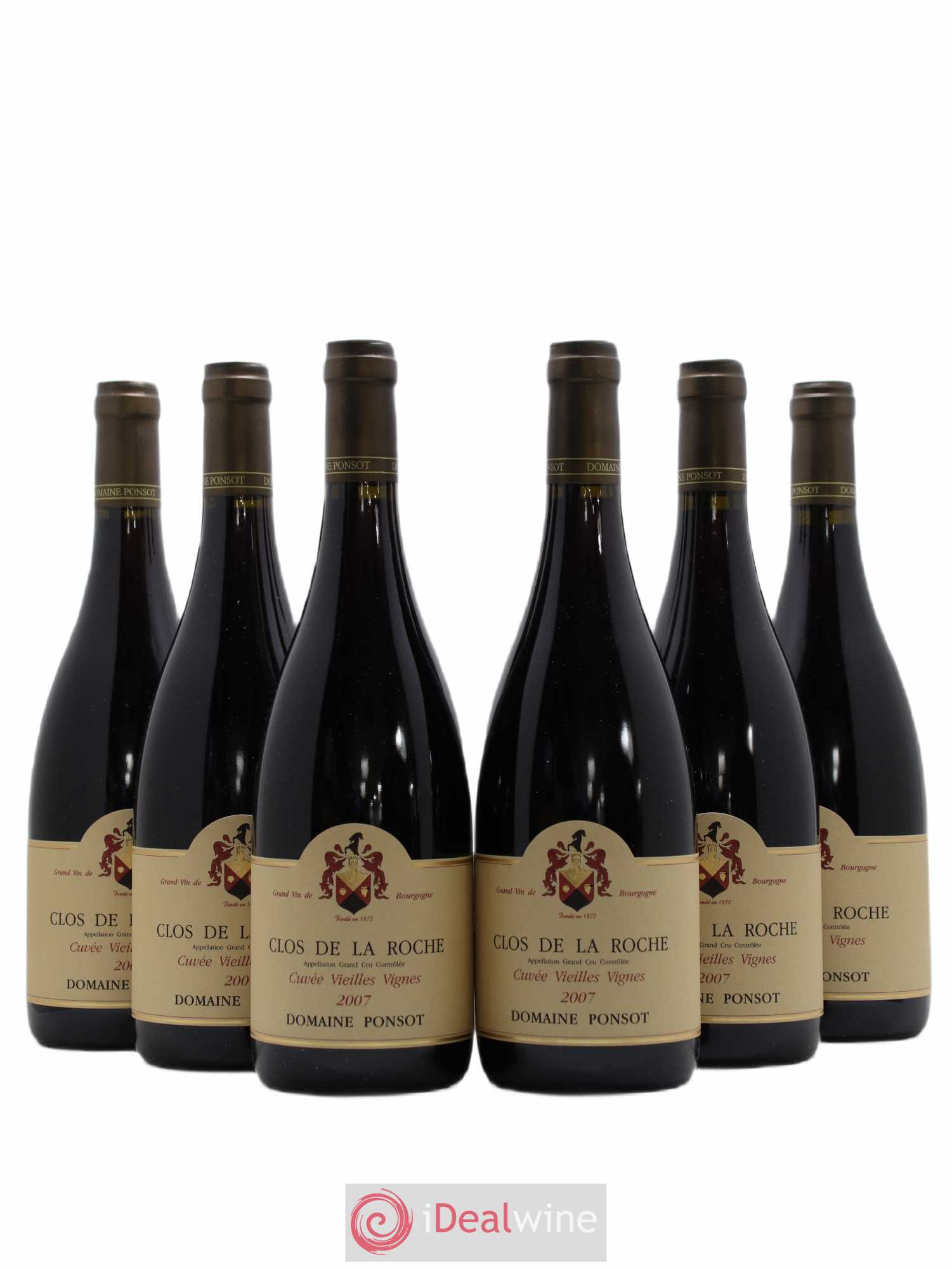 Clos de la Roche Grand Cru Vieilles Vignes Ponsot (Domaine) 2007 - Lot de 6 bouteilles - 0