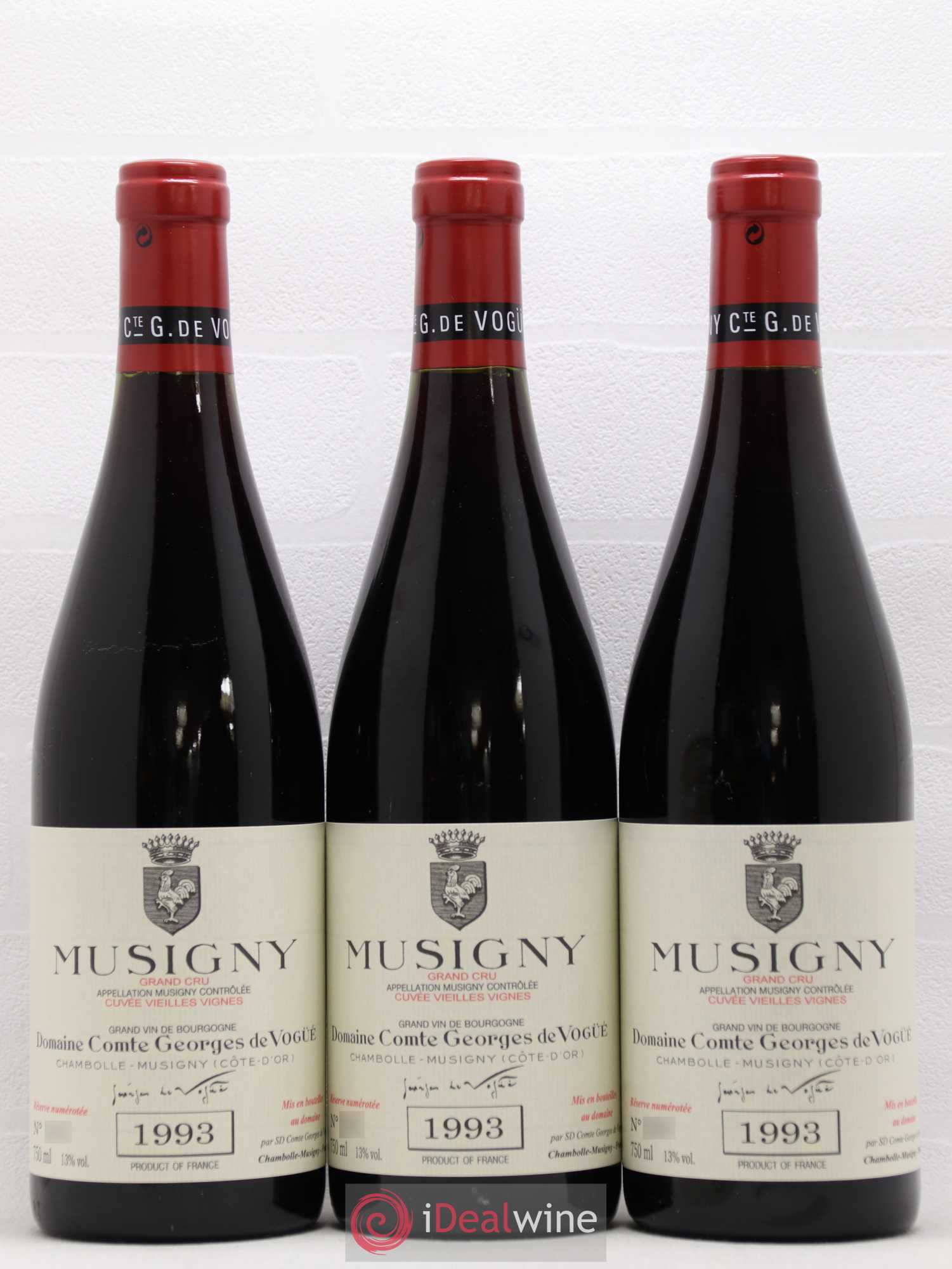 Musigny Grand Cru Cuvée Vieilles Vignes Comte Georges de Vogüé 1993 - Lot de 6 bouteilles - 1