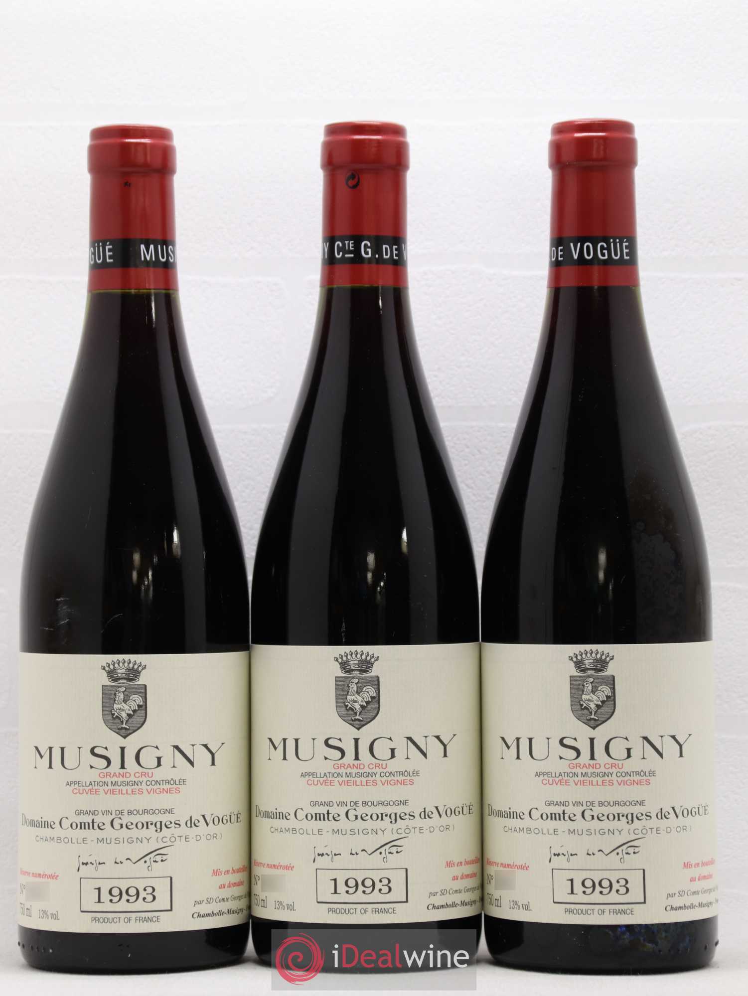 Musigny Grand Cru Cuvée Vieilles Vignes Comte Georges de Vogüé 1993 - Lot de 6 bouteilles - 3