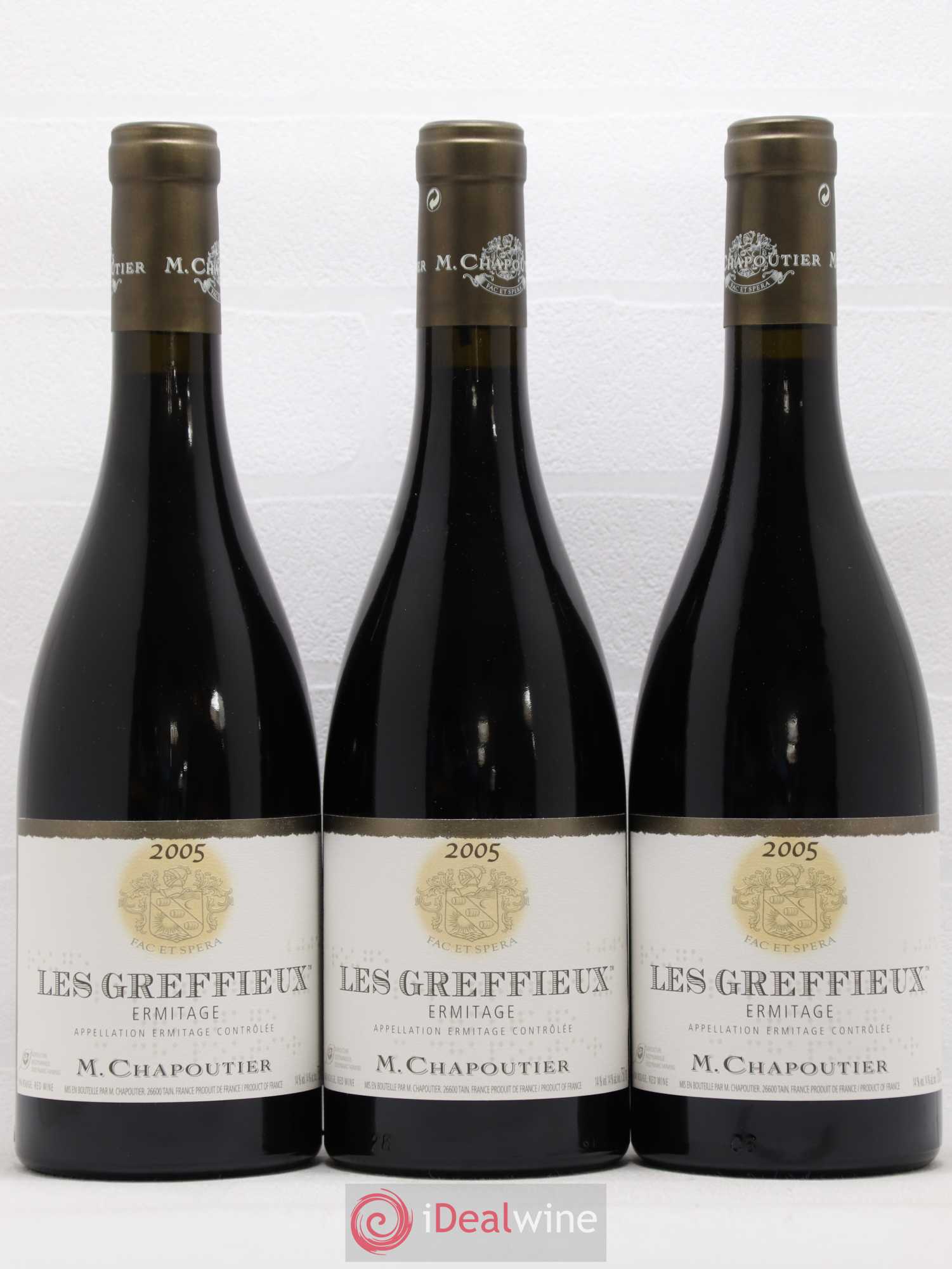 Hermitage Ermitage Les Greffieux Chapoutier 2005 - Lot de 6 bouteilles - 2