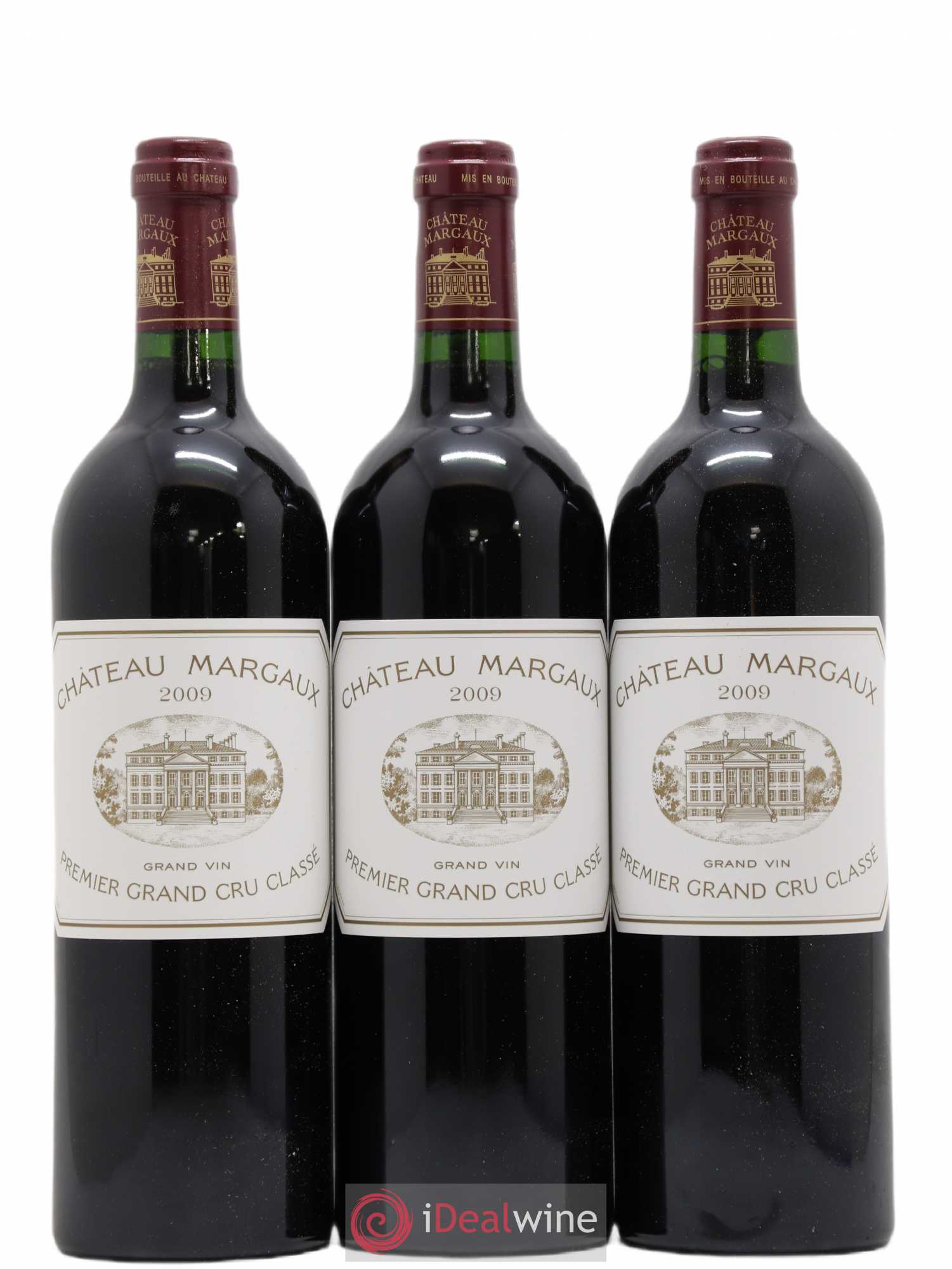 Château Margaux 1er Grand Cru Classé 2009 - Lot de 3 bouteilles - 0