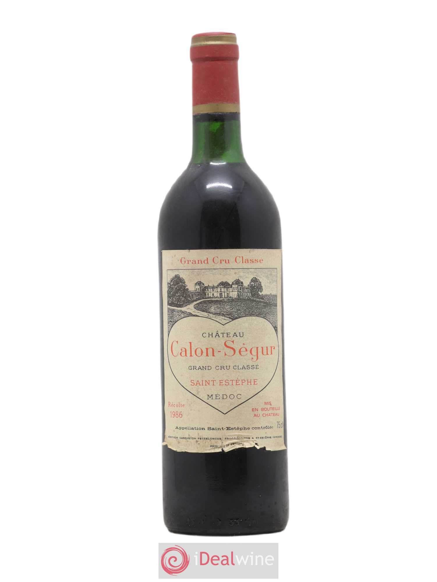 Château Calon Ségur 3ème Grand Cru Classé 1986 - Lot de 1 bouteille - 0