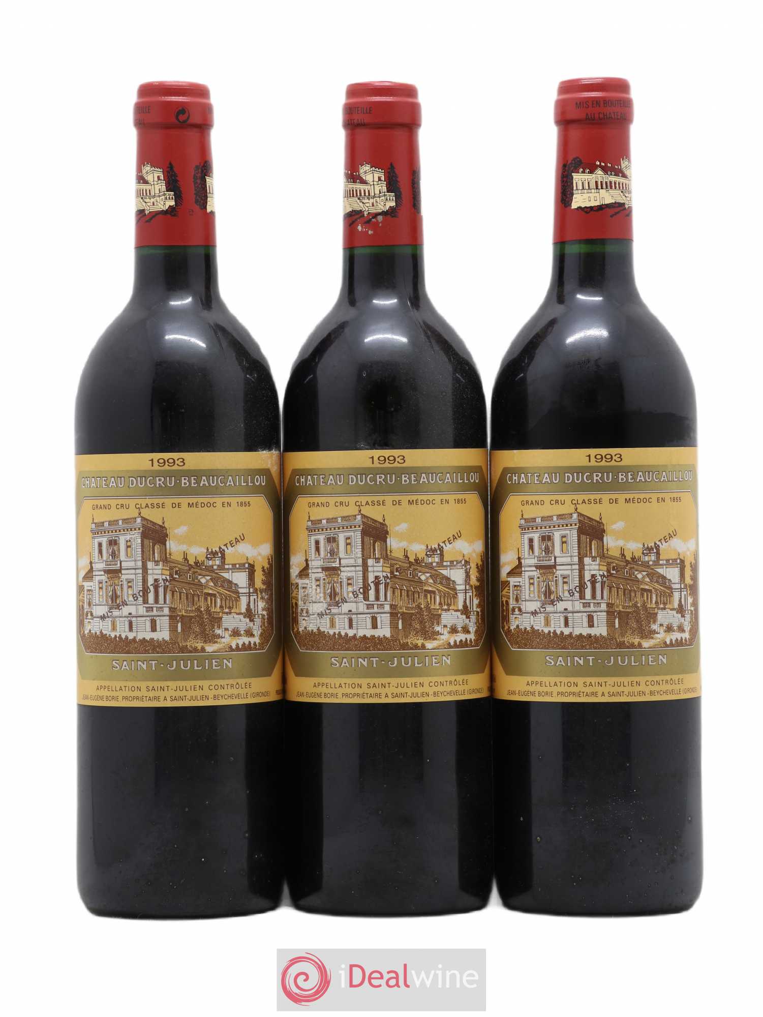 Château Ducru Beaucaillou 2ème Grand Cru Classé 1993 - Lot de 3 bouteilles - 0