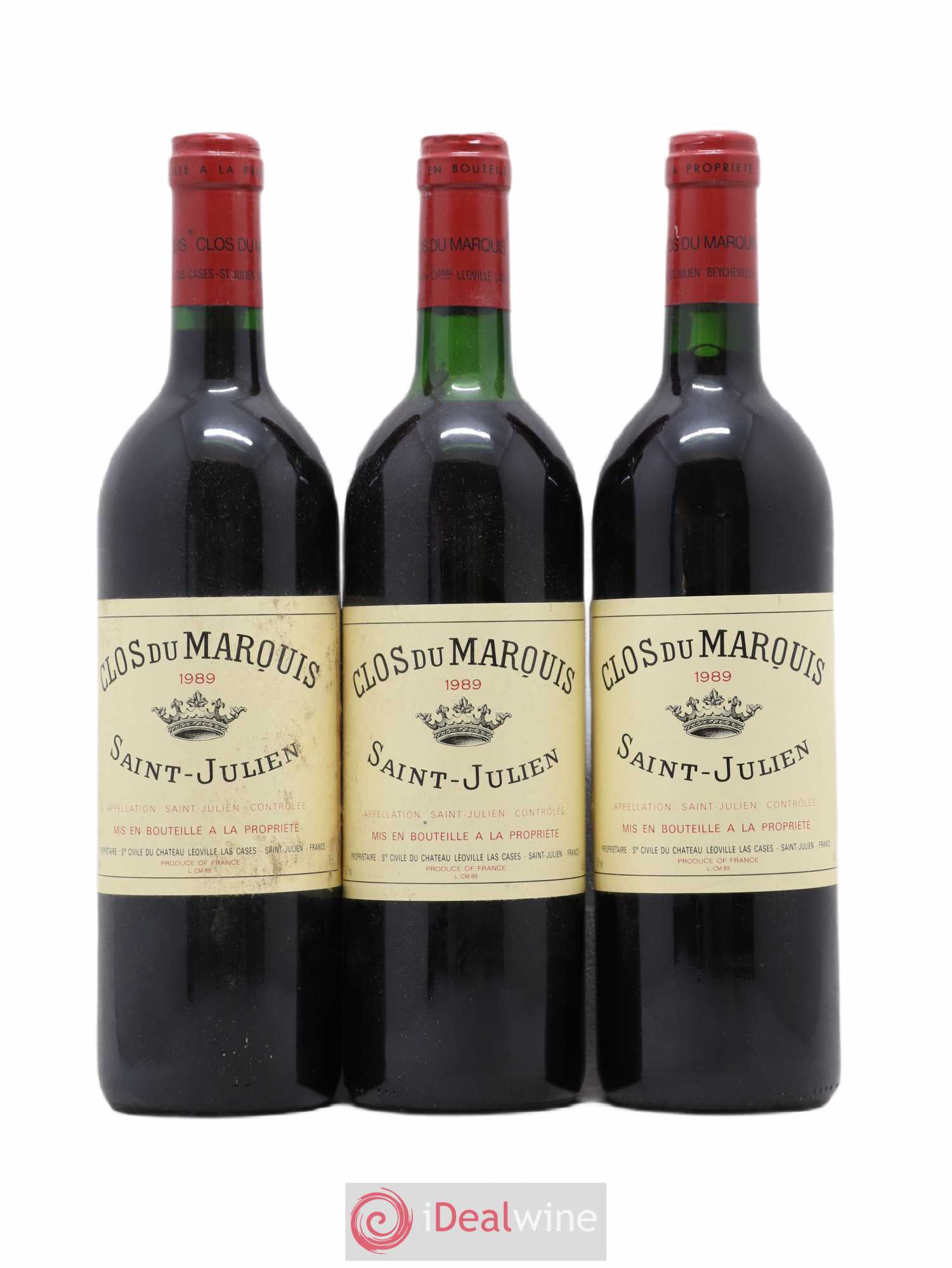 Clos du Marquis 1989 - Lot de 3 bouteilles - 0
