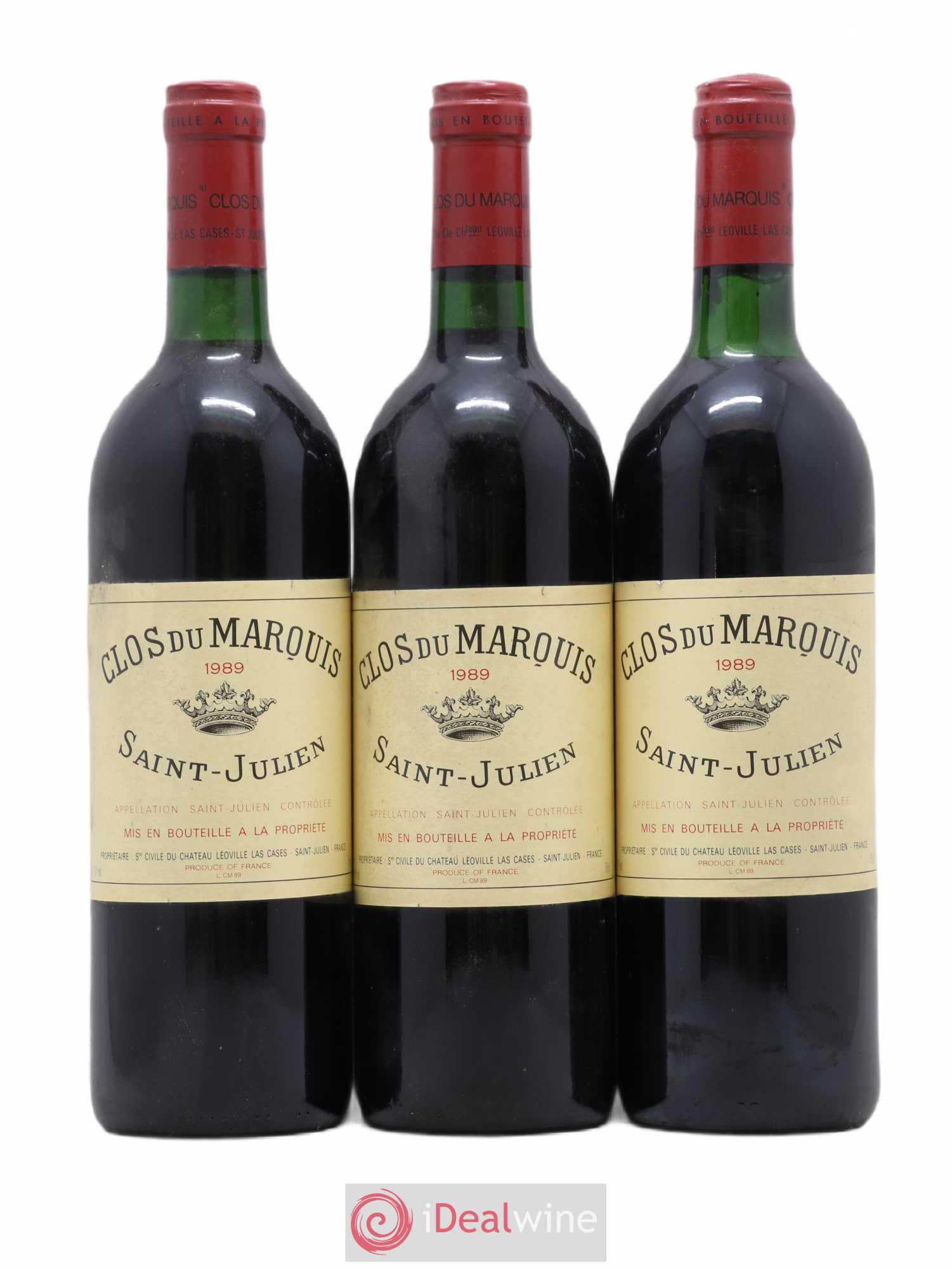 Clos du Marquis 1989 - Lot de 3 bouteilles - 0