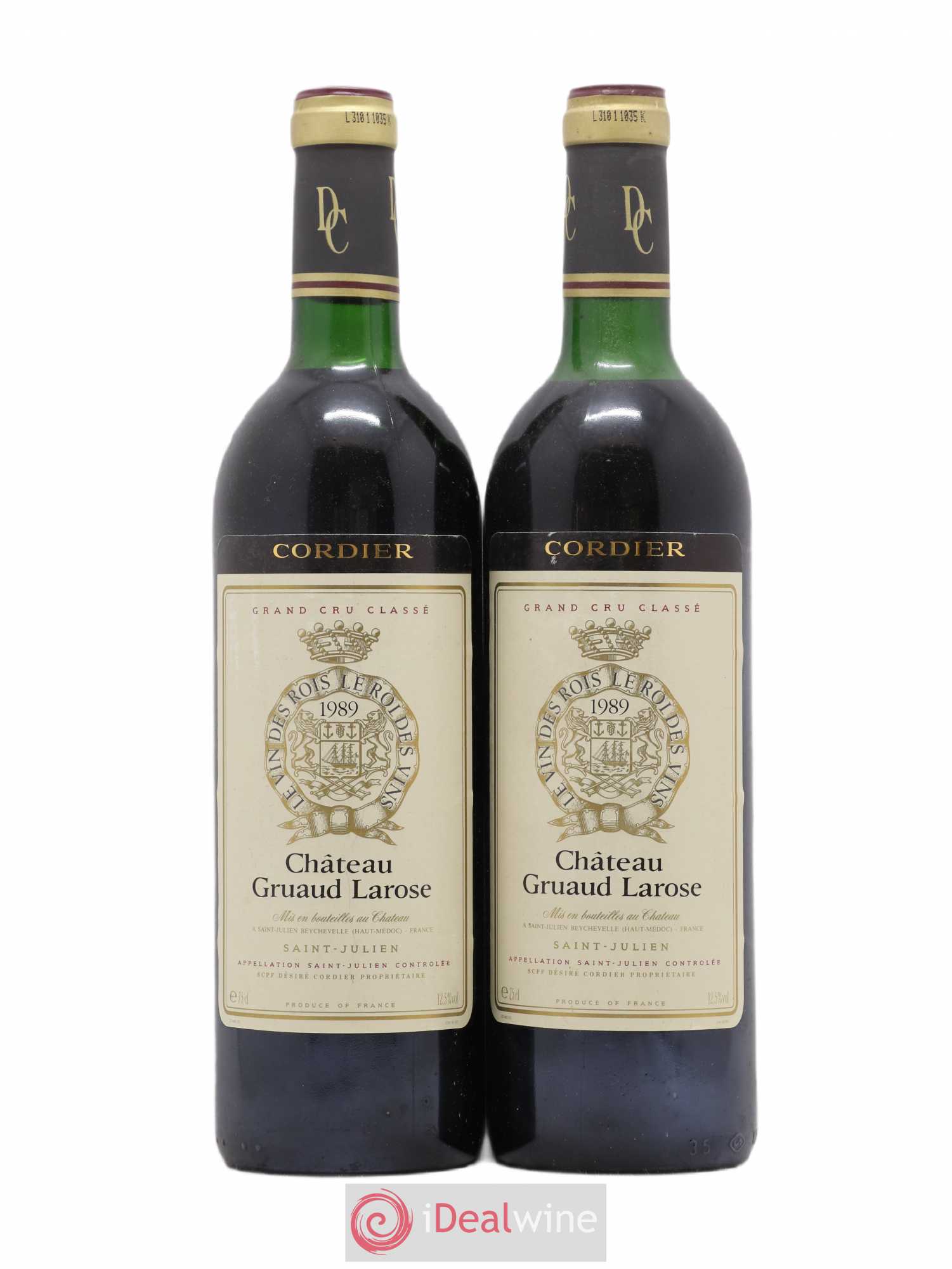 Château Gruaud Larose 2ème Grand Cru Classé 1989 - Lot de 2 bouteilles - 0