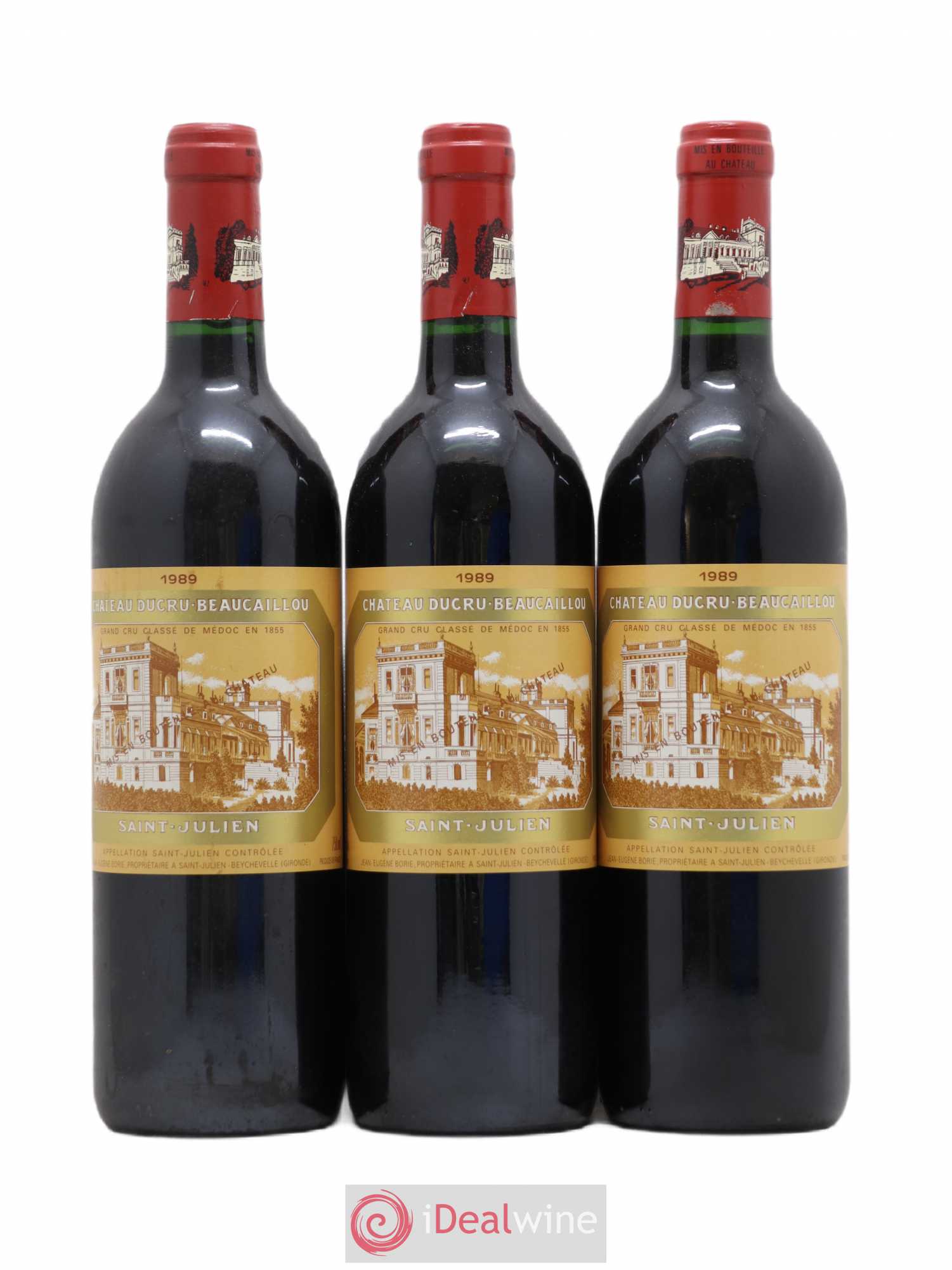 Château Ducru Beaucaillou 2ème Grand Cru Classé 1989 - Lot de 3 bouteilles - 0