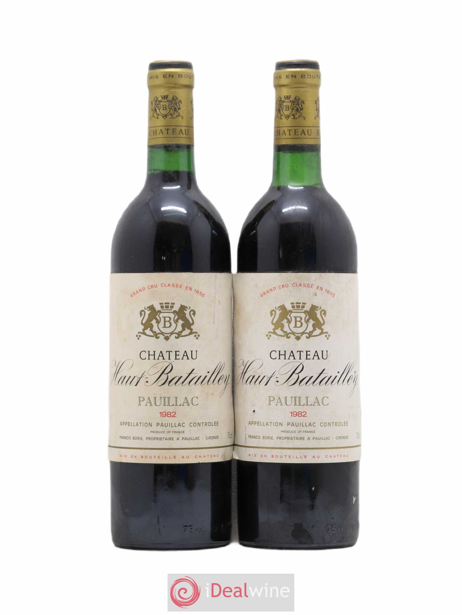 Château Haut Batailley 5ème Grand Cru Classé 1982 - Lot de 2 bouteilles - 0