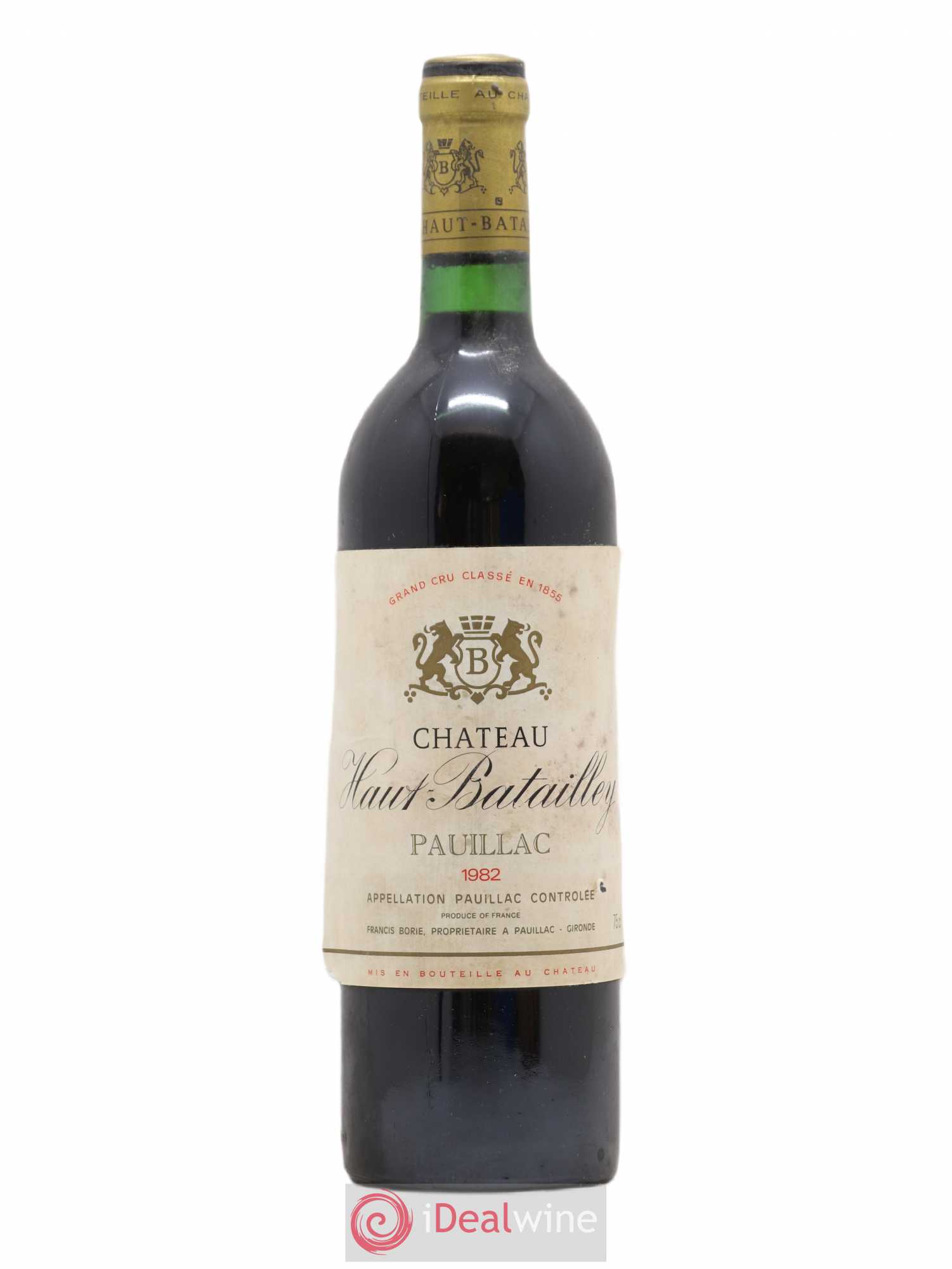 Château Haut Batailley 5ème Grand Cru Classé 1982 - Lot de 1 bouteille - 0