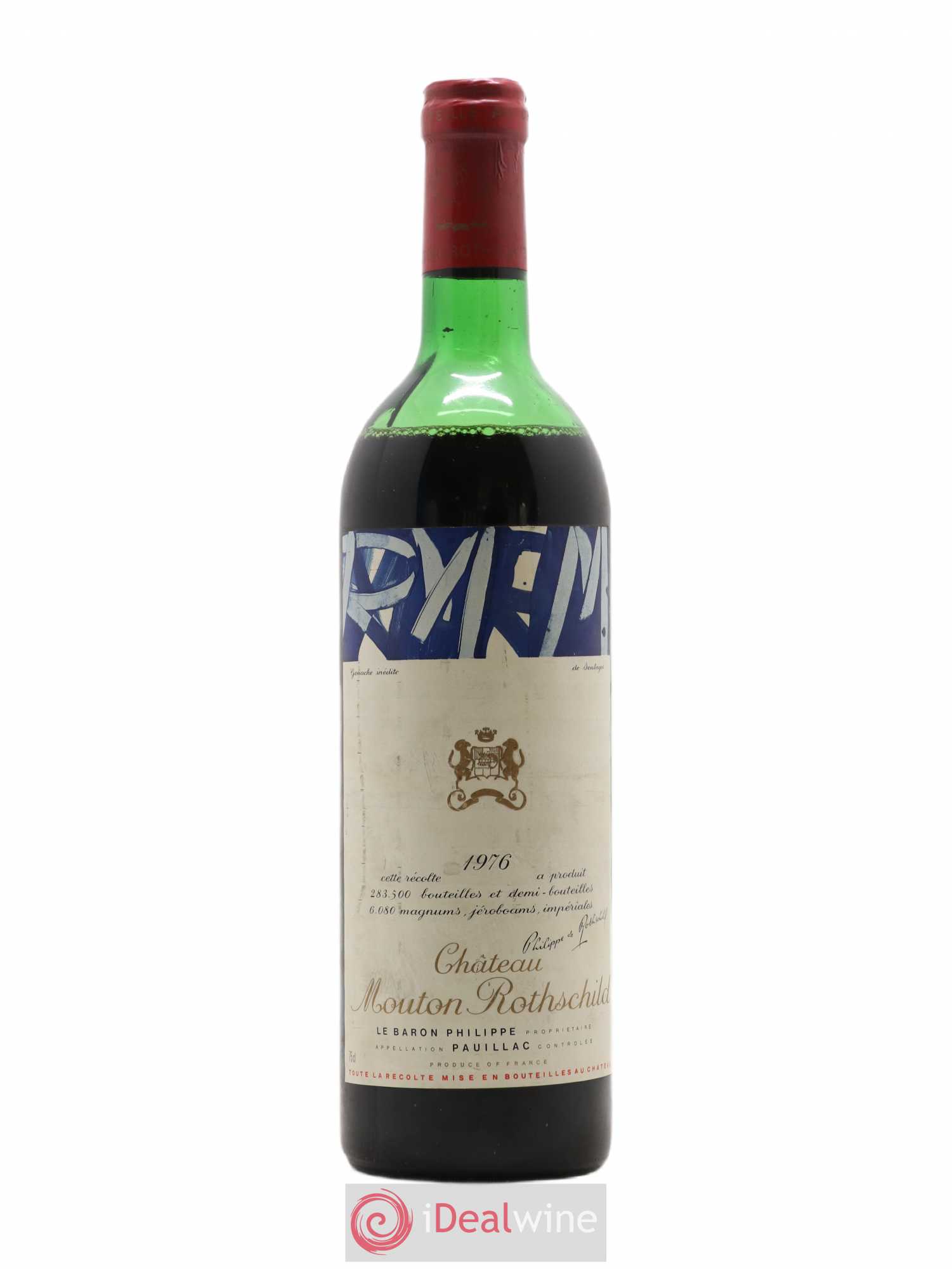Château Mouton Rothschild 1er Grand Cru Classé 1976 - Lot de 1 bouteille - 0