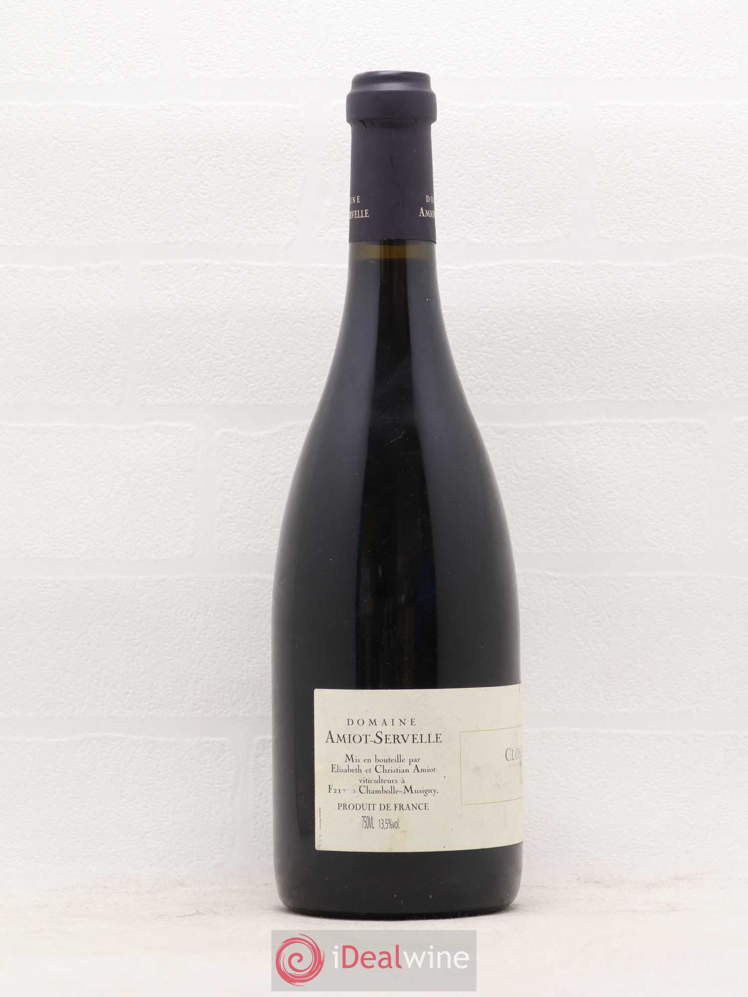 Clos de Vougeot Grand Cru Amiot-Servelle 2000 - Lot de 1 bouteille - 1