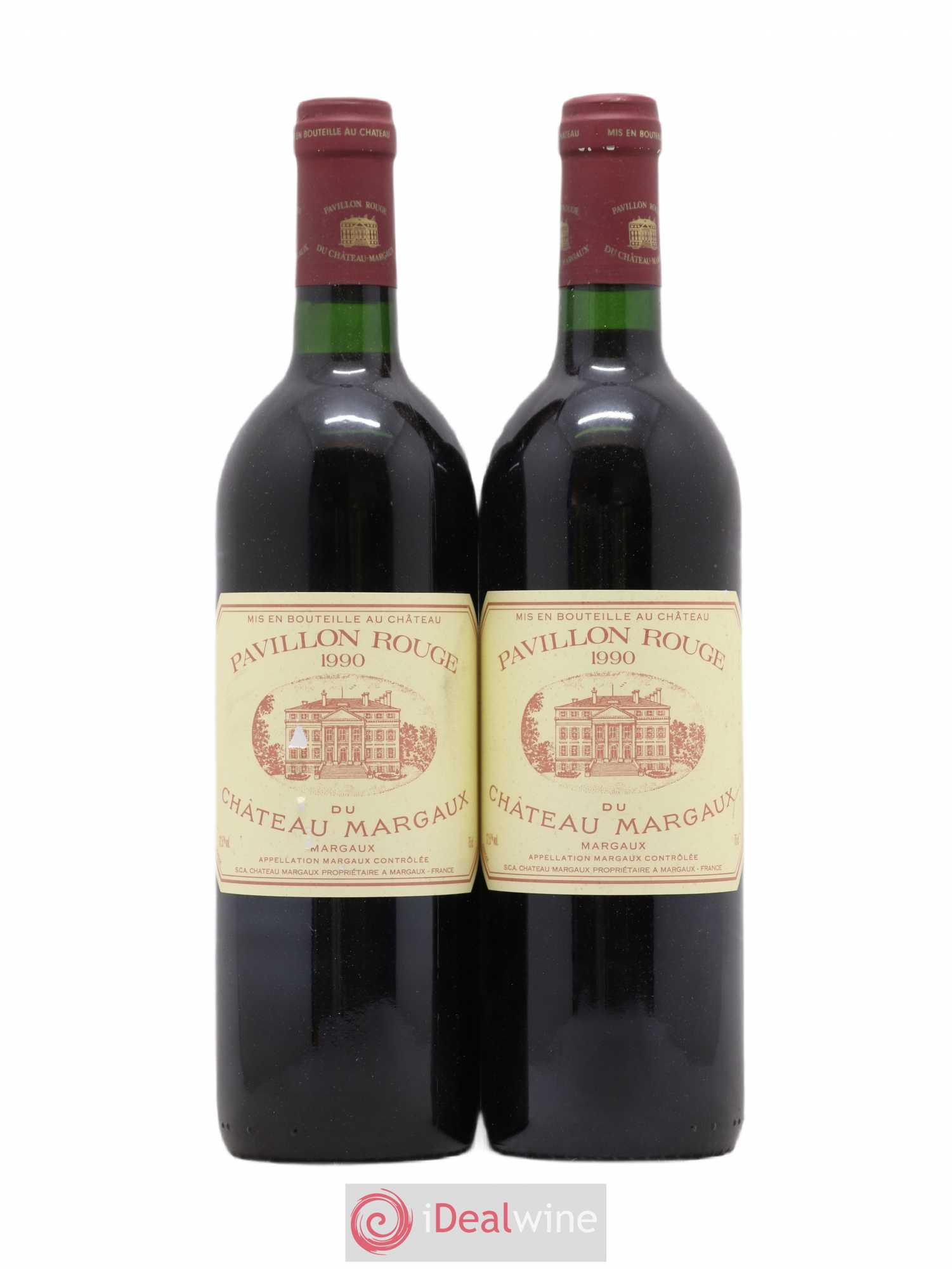 Pavillon Rouge du Château Margaux Second Vin 1990 - Lot de 2 bouteilles - 0