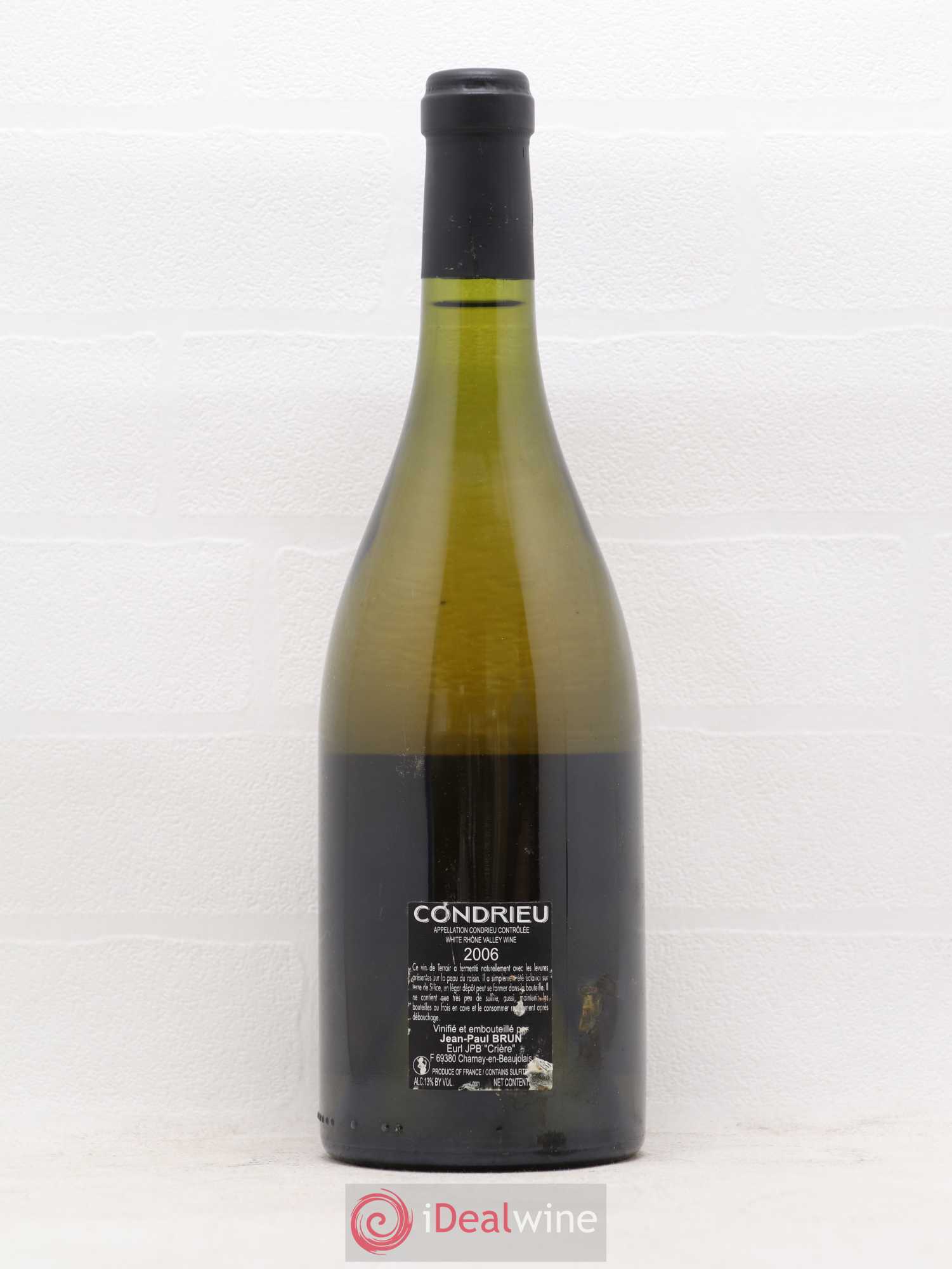 Condrieu Domaine des Terres Roties (sans prix de réserve) 2006 - Posten von 1 Flasche - 1