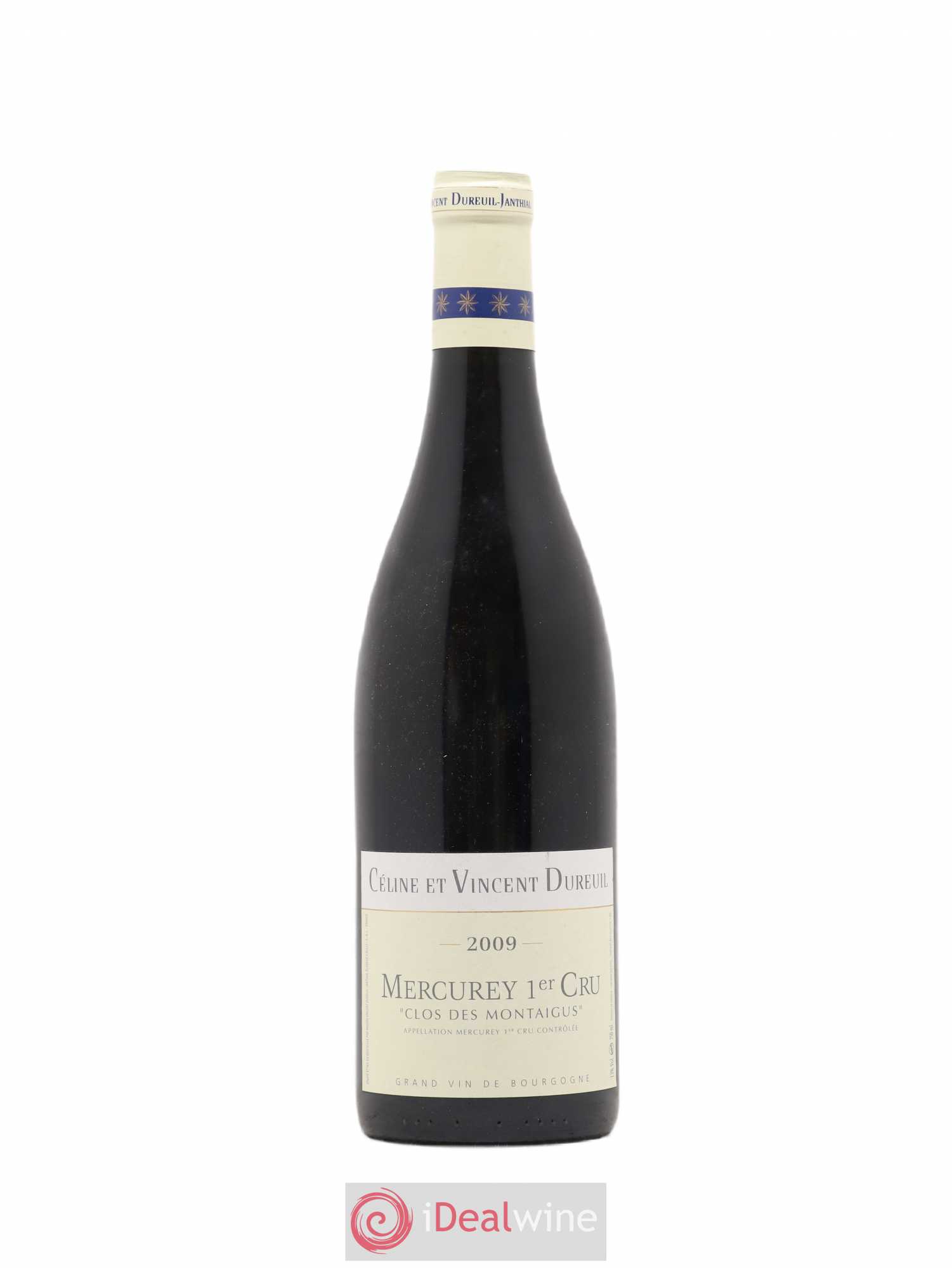 Mercurey 1er Cru Clos des Montaigus Céline et Vincent Dureuil 2009 - Posten von 1 Flasche - 0