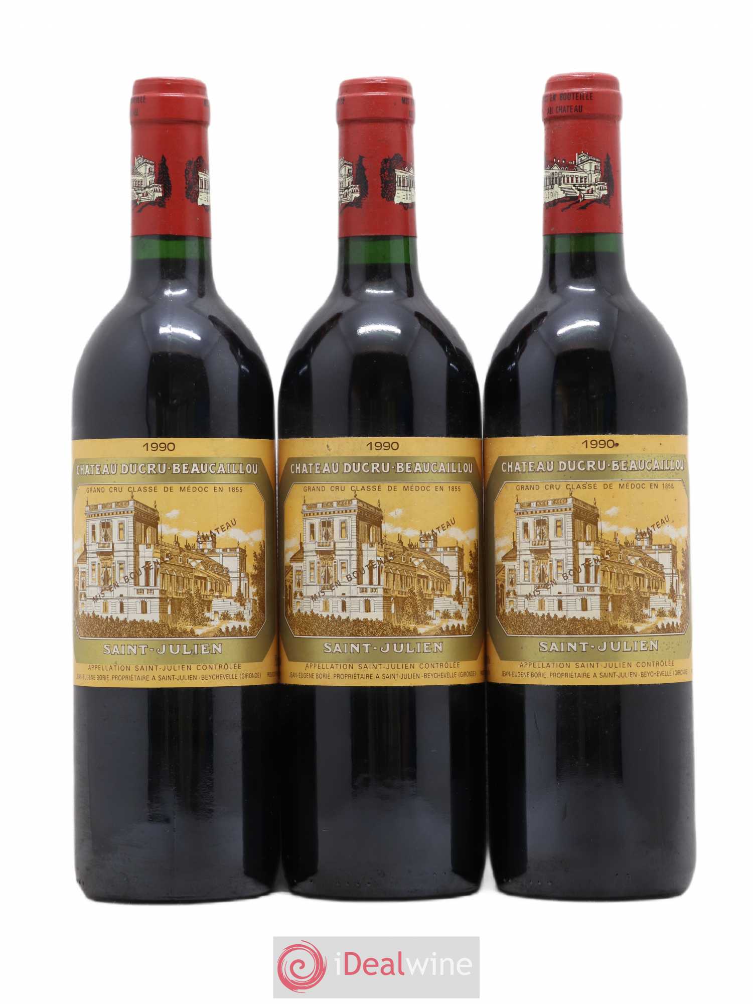 Château Ducru Beaucaillou 2ème Grand Cru Classé 1990 - Lot de 3 bouteilles - 0