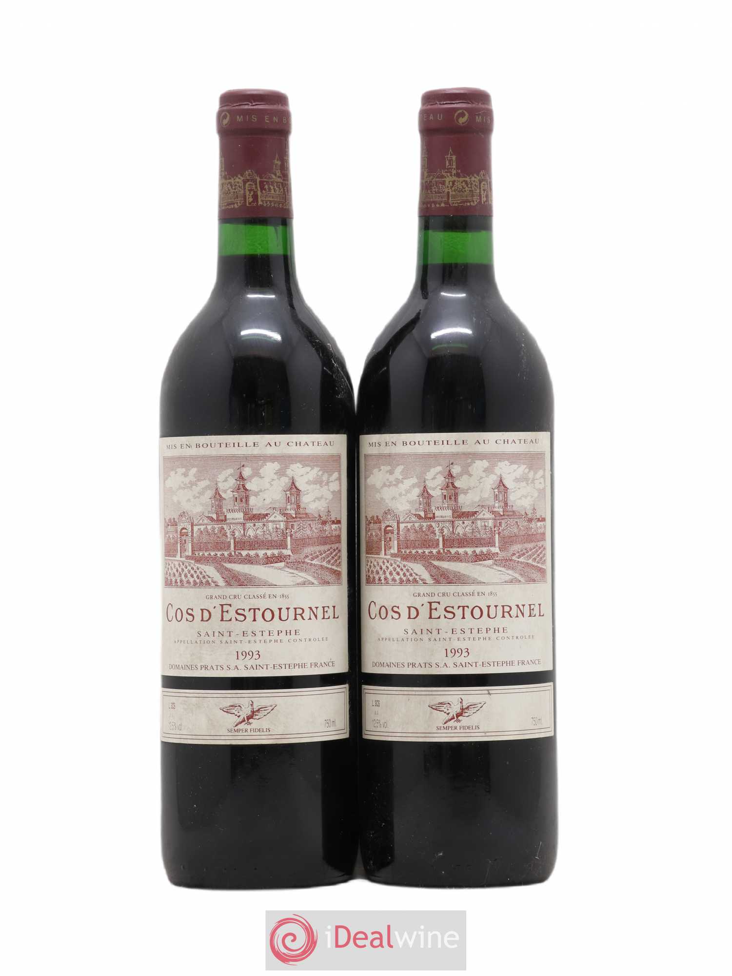 Cos d'Estournel 2ème Grand Cru Classé 1993 - Lot de 2 bouteilles - 0